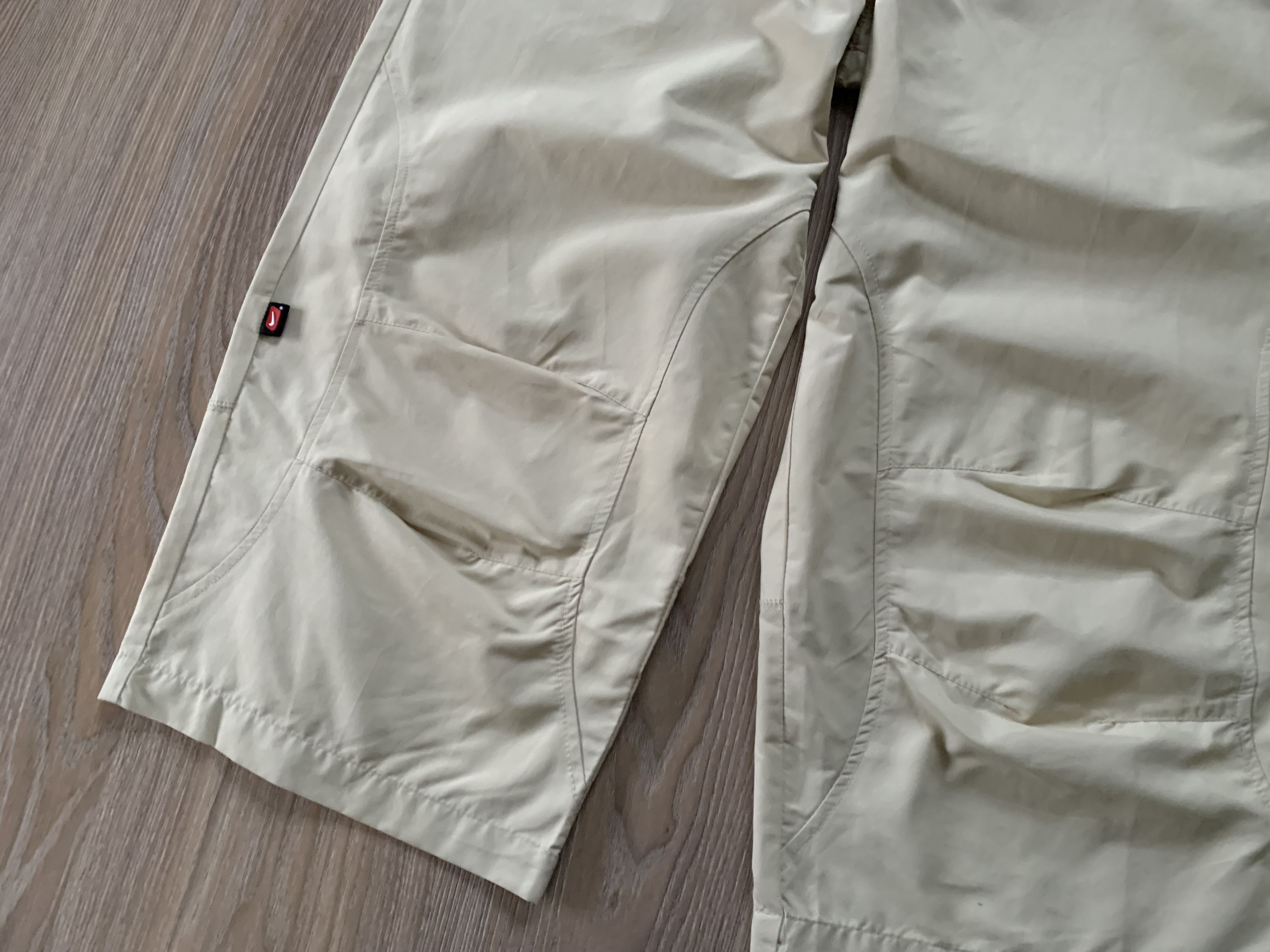 Nike × Vintage Rare Nike Vintage Beige Breeches Shorts Knickers Y2K Size US 32 / EU 48 - 4 Thumbnail