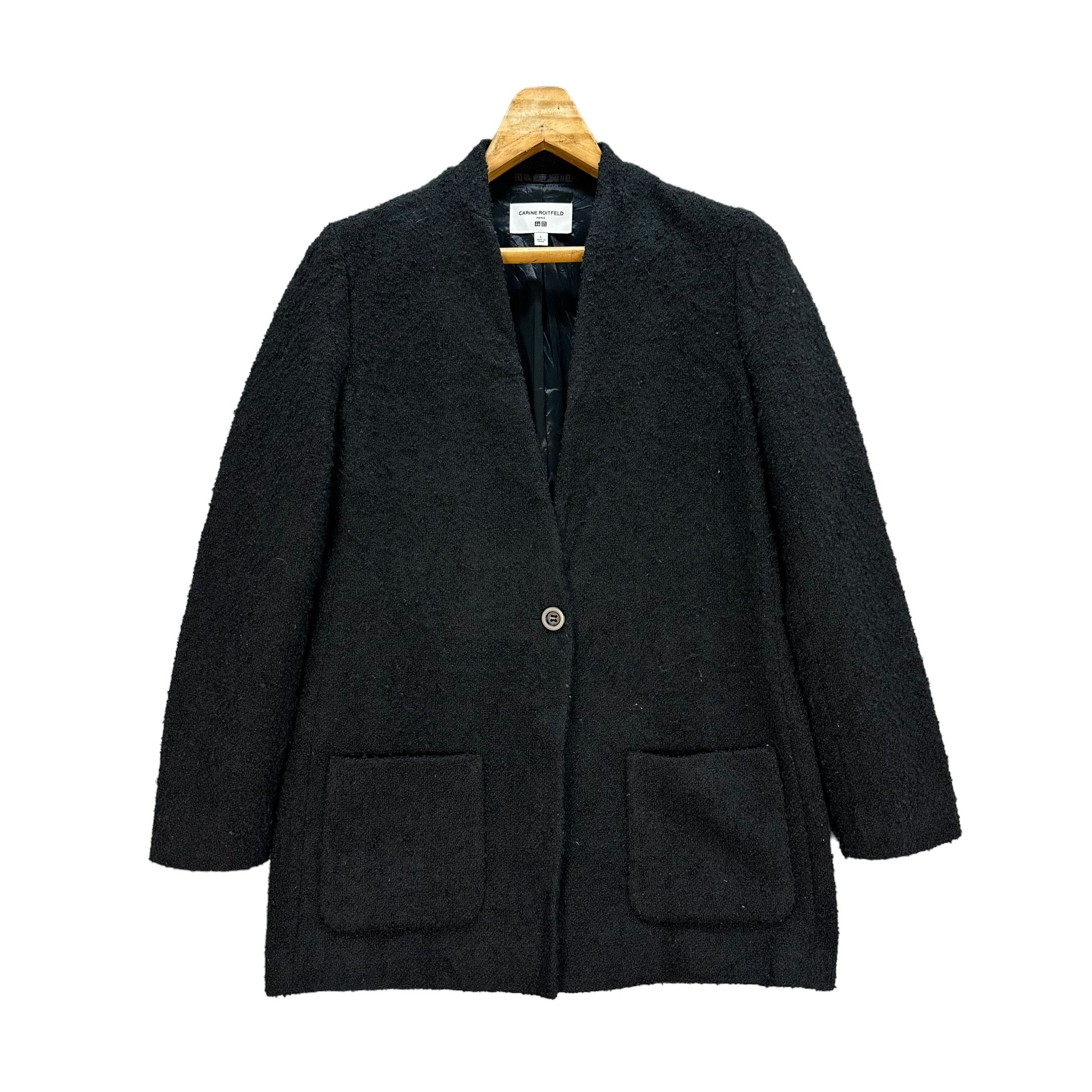 Uniqlo CARINE ROITFELD PARIS Wool Coat #A22-0515 Size L / US 10 / IT 46 - 1 Thumbnail