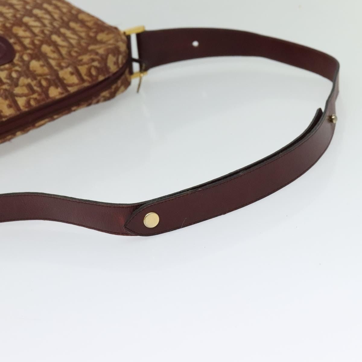 Dior DIOR Trotter Canvas Shoulder Bag Red Gold Size ONE SIZE - 7 Thumbnail