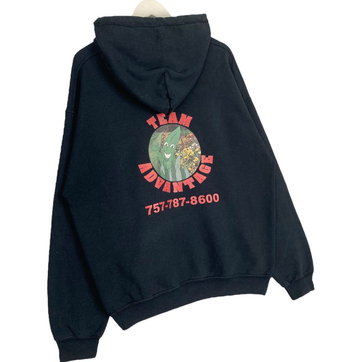 Gildan × Vintage Vintage Gildan Heavy Hoodie Printed Sweater Black Size US M / EU 48-50 / 2 - 9 Thumbnail