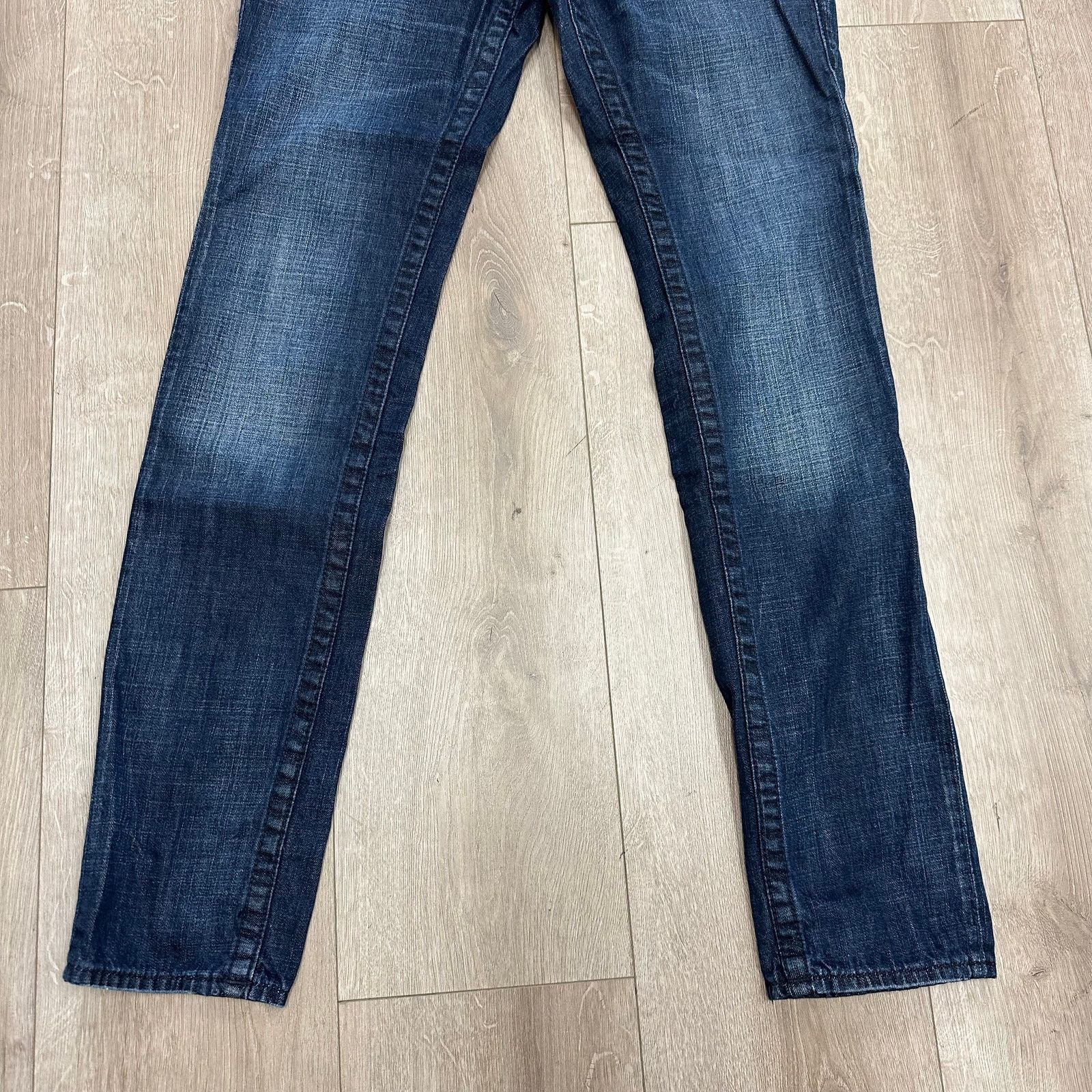 True Religion True Religion Skinny Flap Jeans Pants Dark Blue Size 29 B20 Size US 29 - 3 Thumbnail