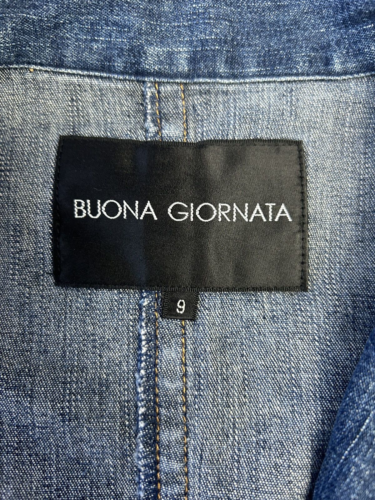 Japanese Brand BUONA GIORNATA DENIM JACKET Size ONE SIZE - 4 Thumbnail
