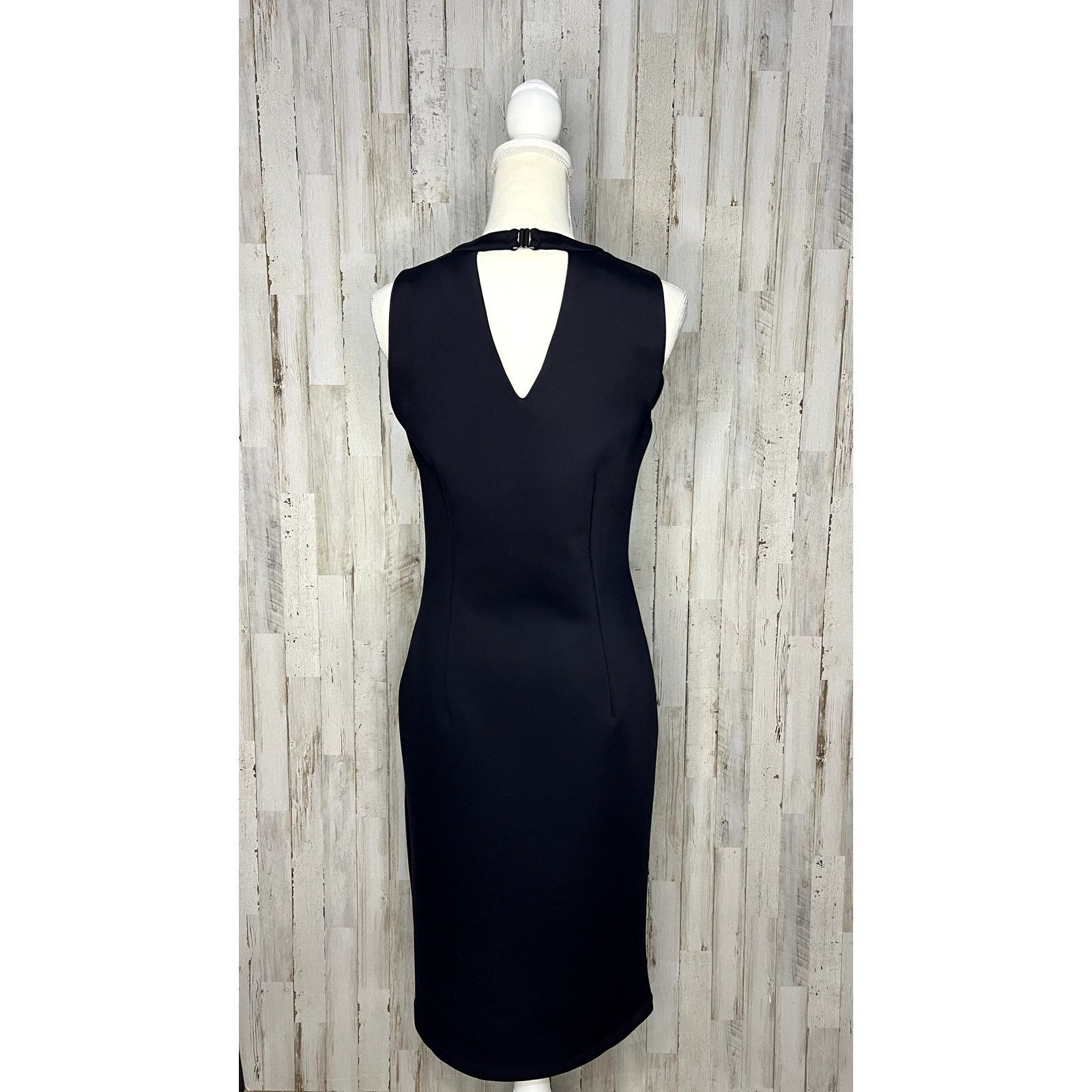 J.McLaughlin NWT J.McLaughlin Women's Small Barry Dress Black Sheath Size S / US 4 / IT 40 - 4 Thumbnail