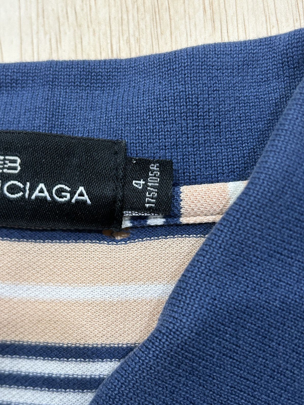 Balenciaga Vintage Balenciaga Stripes Polos Size US M / EU 48-50 / 2 - 5 Thumbnail
