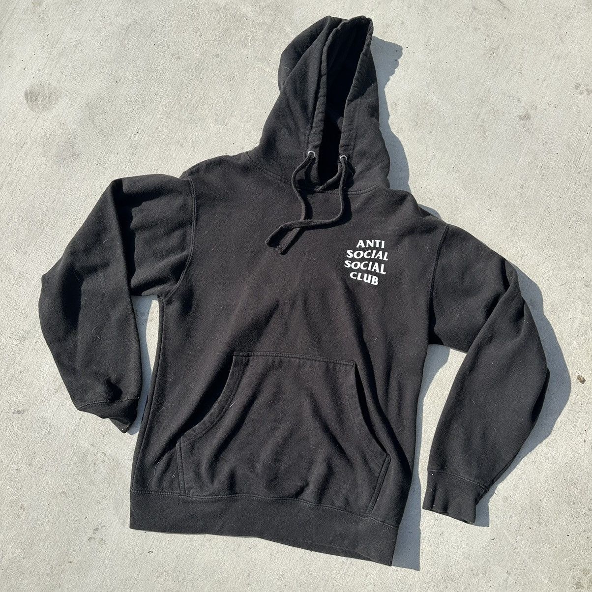 image of Anti Social Social Club Hoodie in Black, Men's (Size Small)