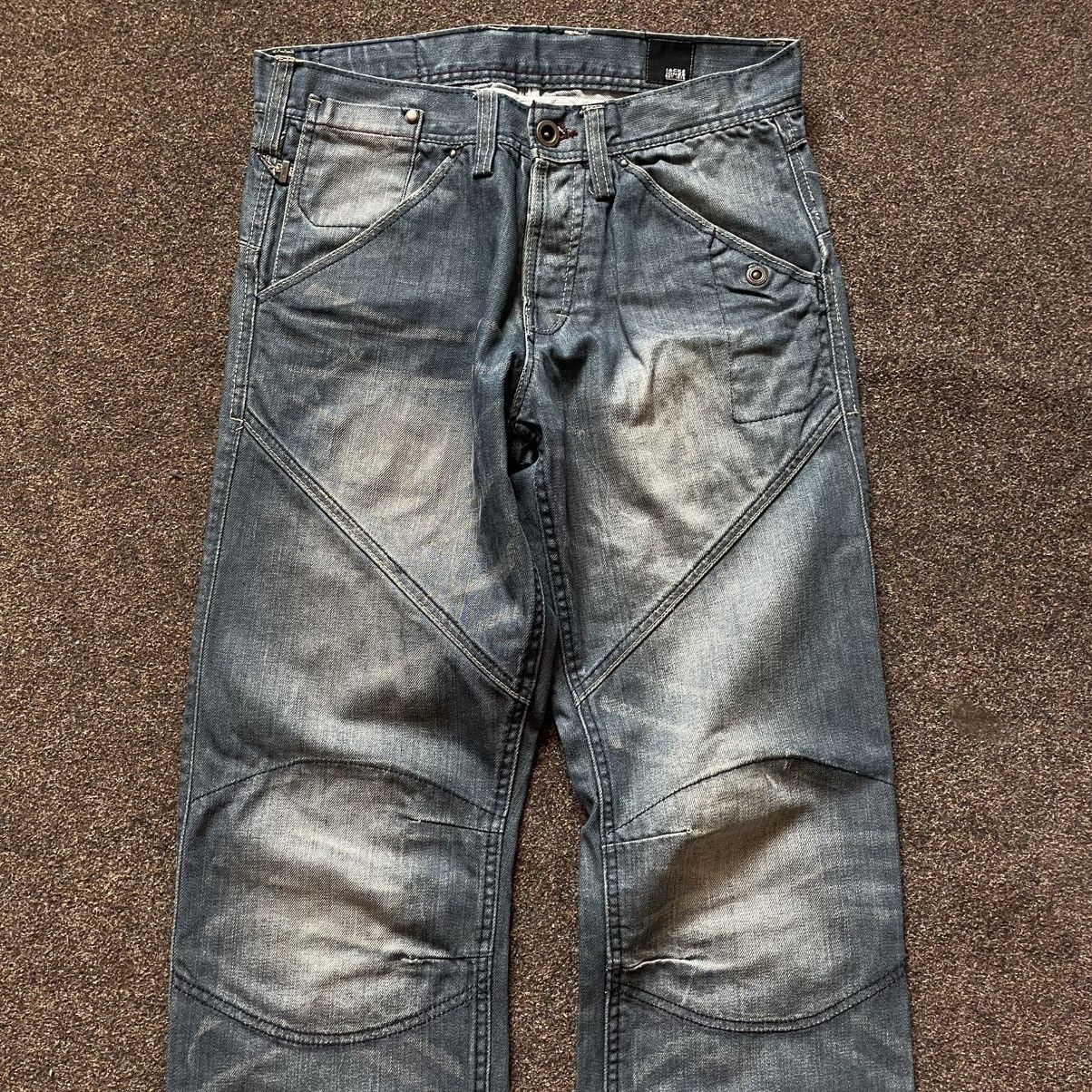 Vintage Vintage 90s Baggy Distressed Wide Leg Jeans Grunge Logo 33 Size 33" - 2 Thumbnail