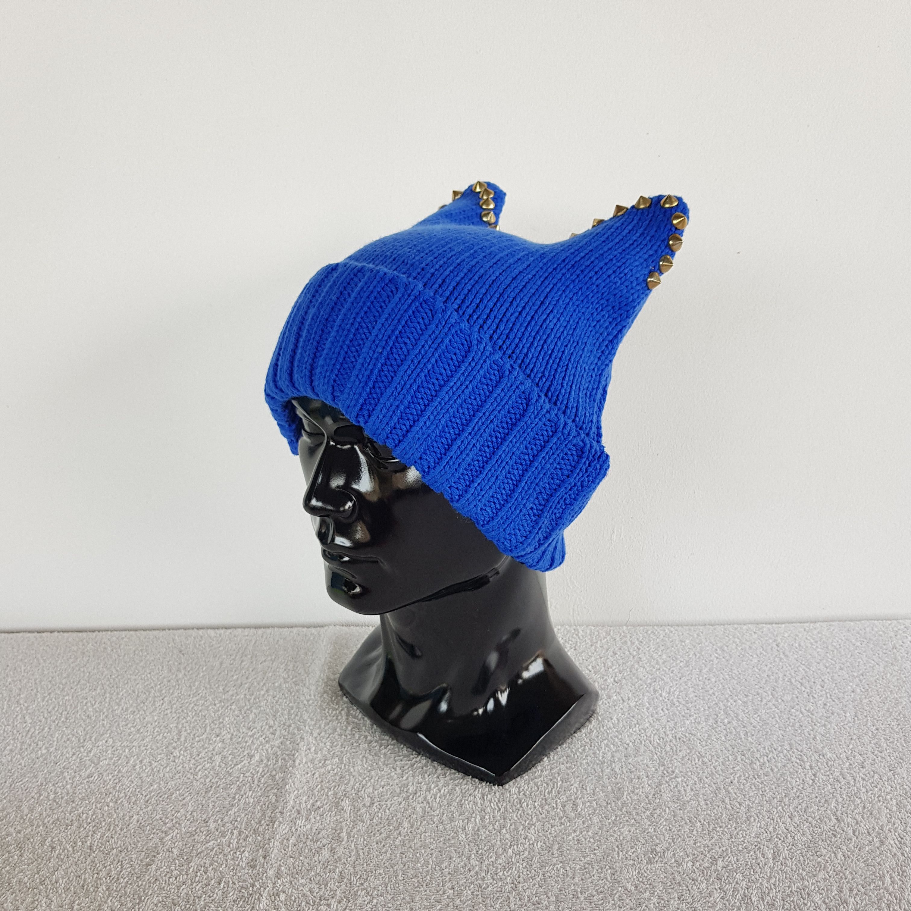 Japanese Brand Japanese Torn Beanie Ribbed Knit Snow Cap Hats. Size ONE SIZE - 1 Thumbnail