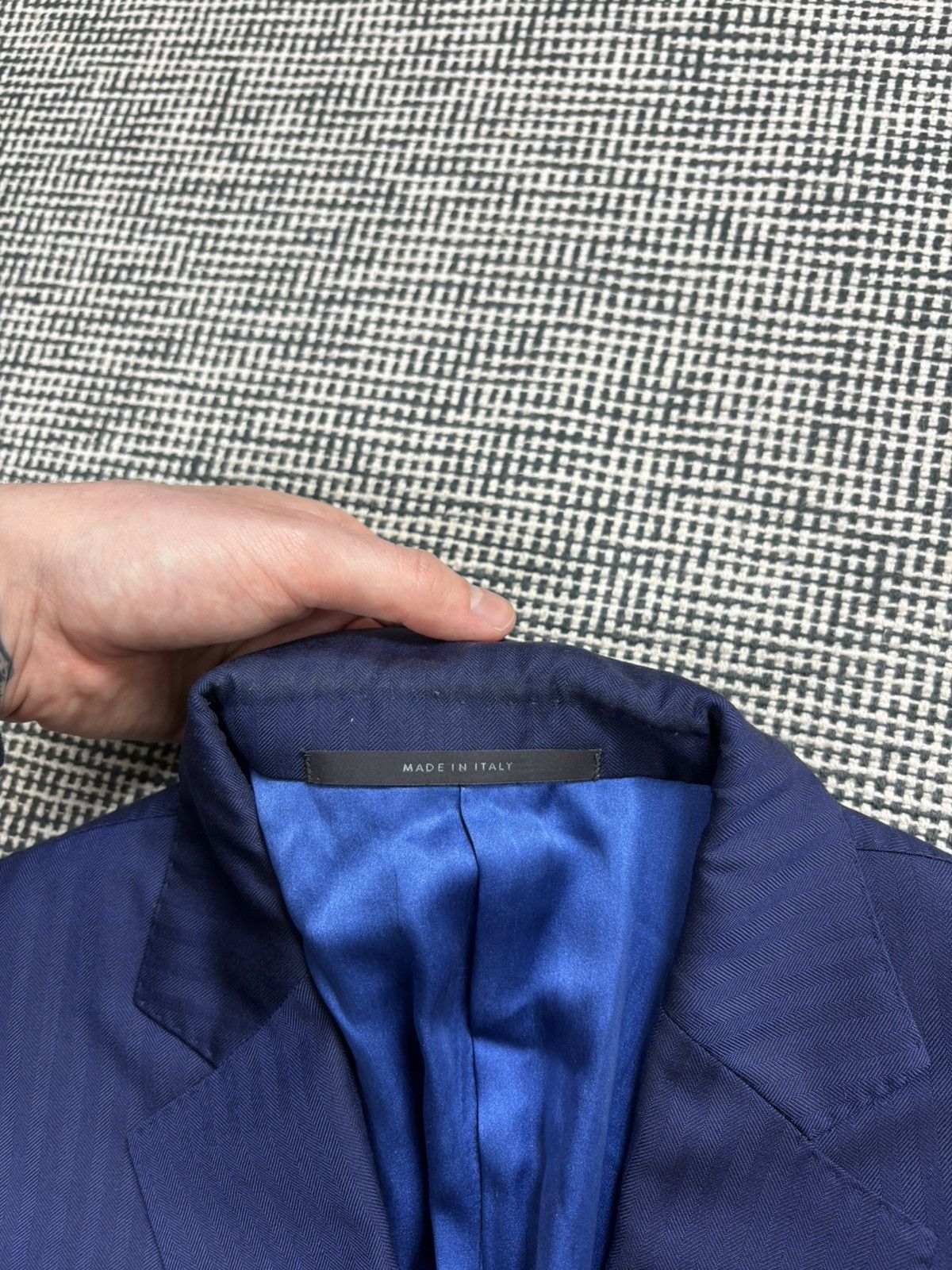 Pal Zileri Pal Zileri 46Rit striped blue two buttons suit blazer jacket Size 36R - 4 Thumbnail
