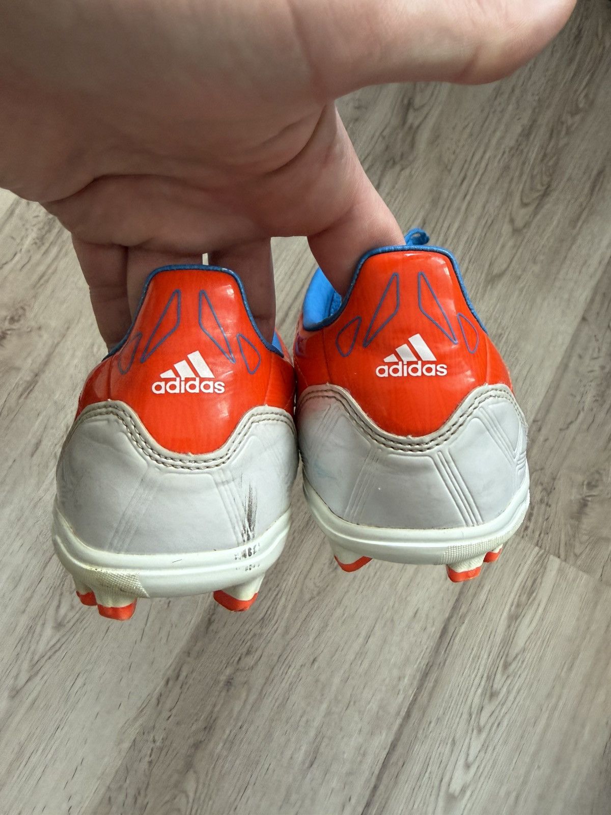 Adidas Adidas F50 Soccer Cleats Red Blue FG Size US 9.5 (V21304) Size US 9.5 / EU 42-43 - 6 Thumbnail