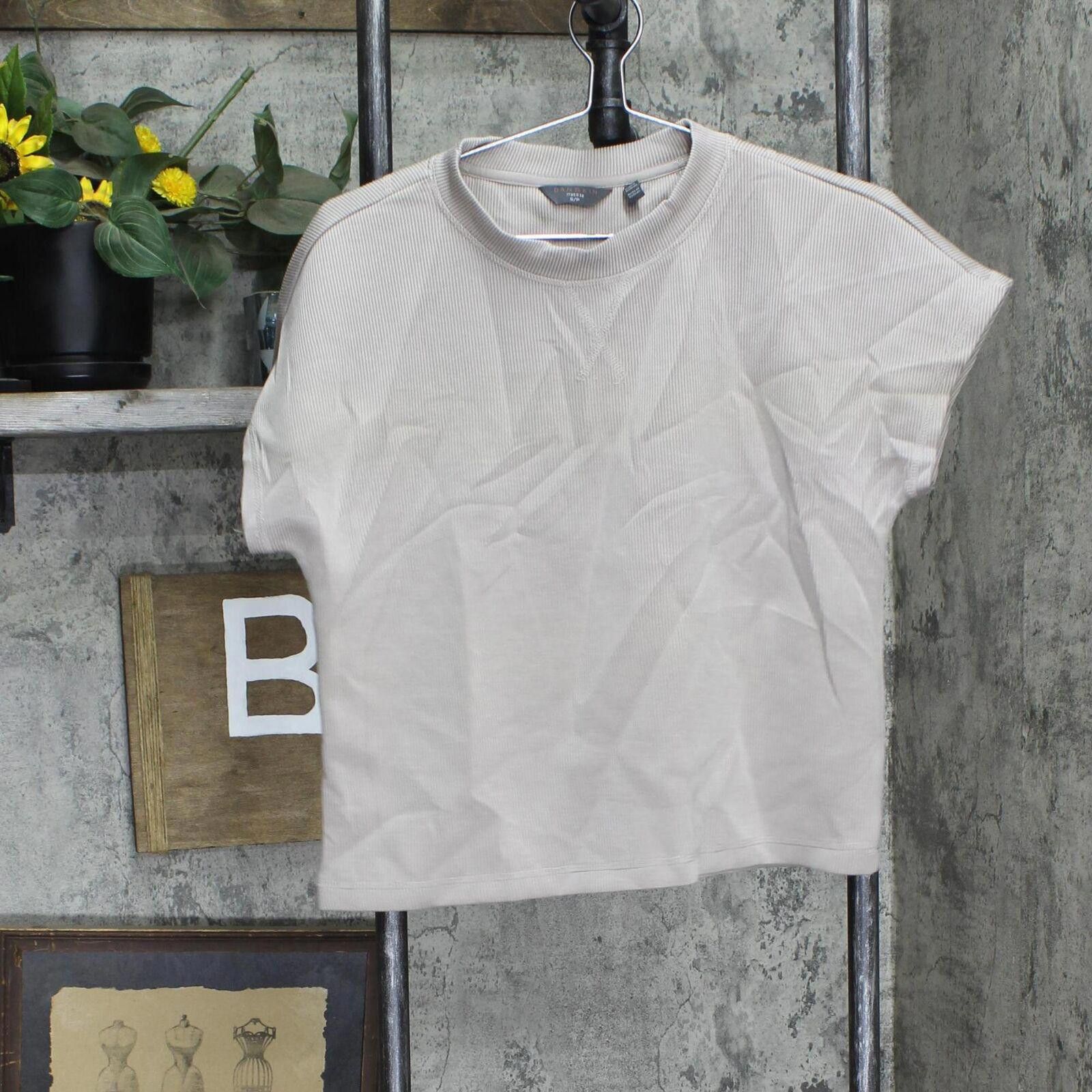 Other Danskin Ribbed Scuba T-Shirt Tee 1795838 Atmosphere Brown S Size S / US 4 / IT 40 - 1 Thumbnail