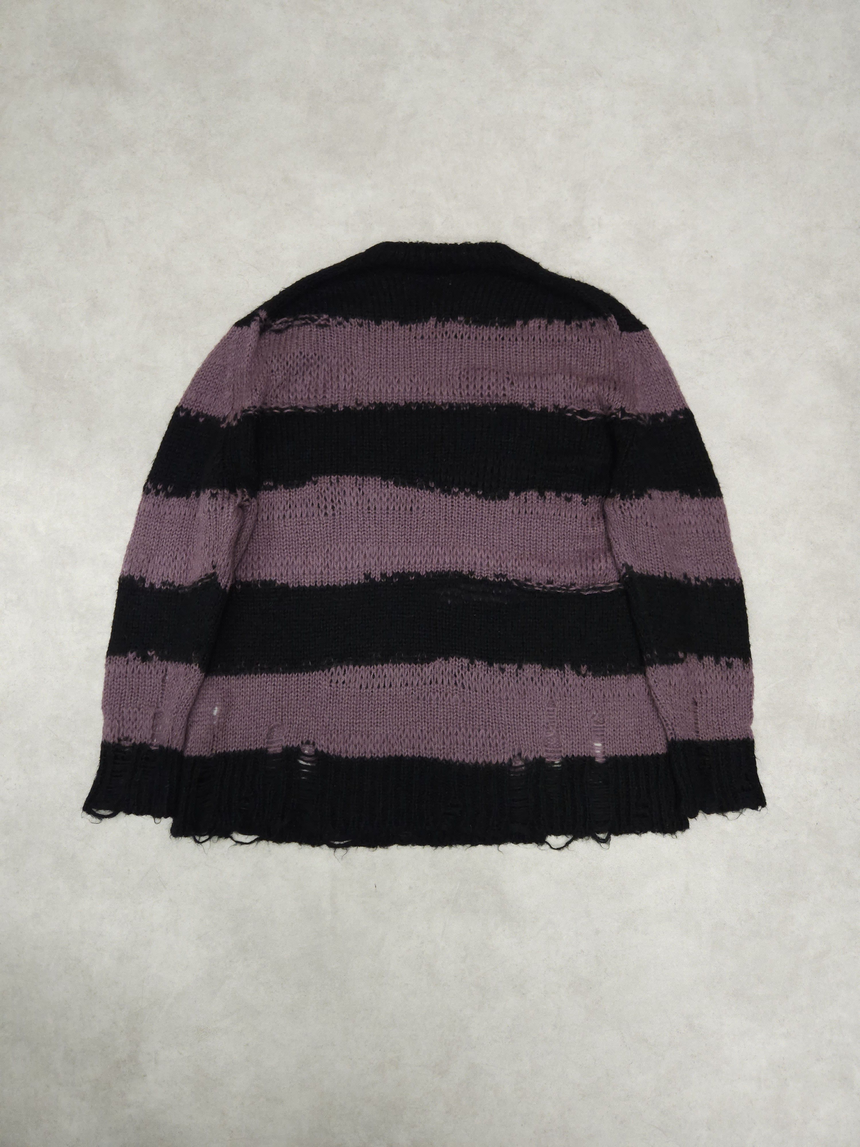 Acne Studios Acne studios distressed striped mohair knit Size US M / EU 48-50 / 2 - 2 Thumbnail