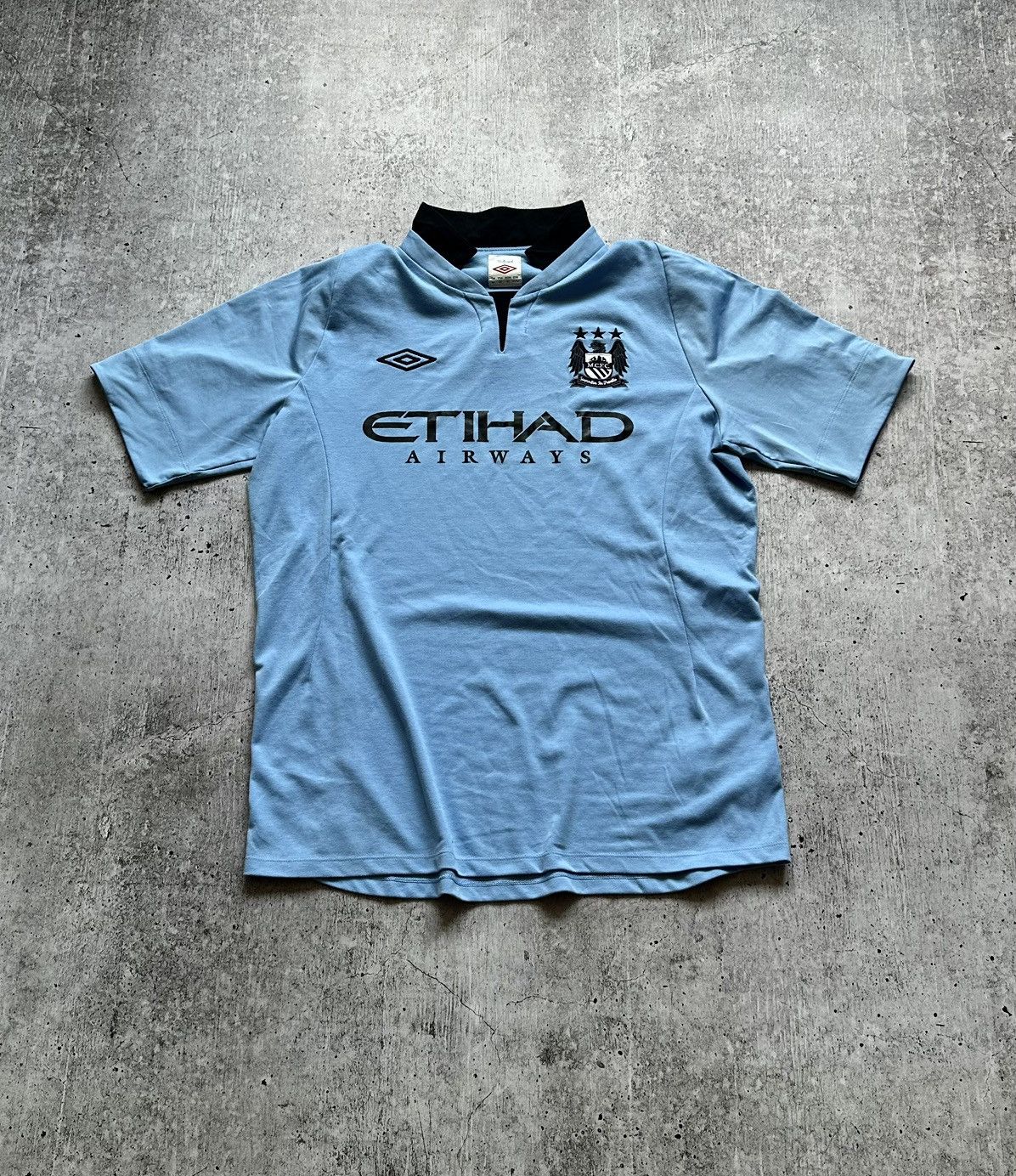 Umbro 2012/13 Umbro Manchester City Vintage Home Soccer Jersey Size US L / EU 52-54 / 3 - 1 Thumbnail
