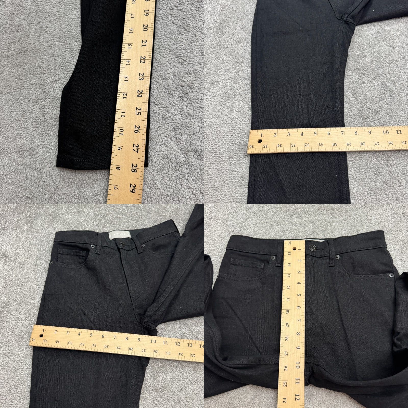 Everlane Everlane Jeans Womens 26 High Rise Skinny Denim Black Stretch Pockets 5-Pocket Regular Size 26" / US 2 / IT 38 - 9 Thumbnail