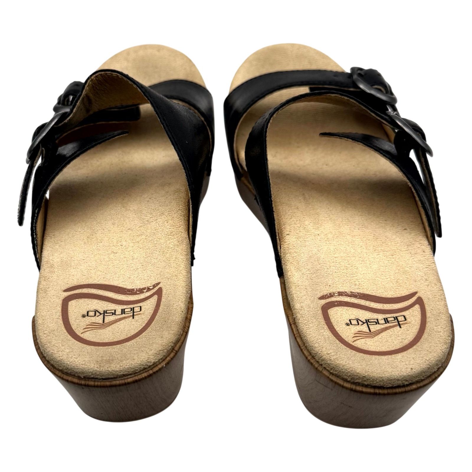 Dansko Dansko Sophie Sandal Black Full Grain Leather Suede 36 5.5-6 Size US 5.5 / IT 35.5 - 5 Thumbnail