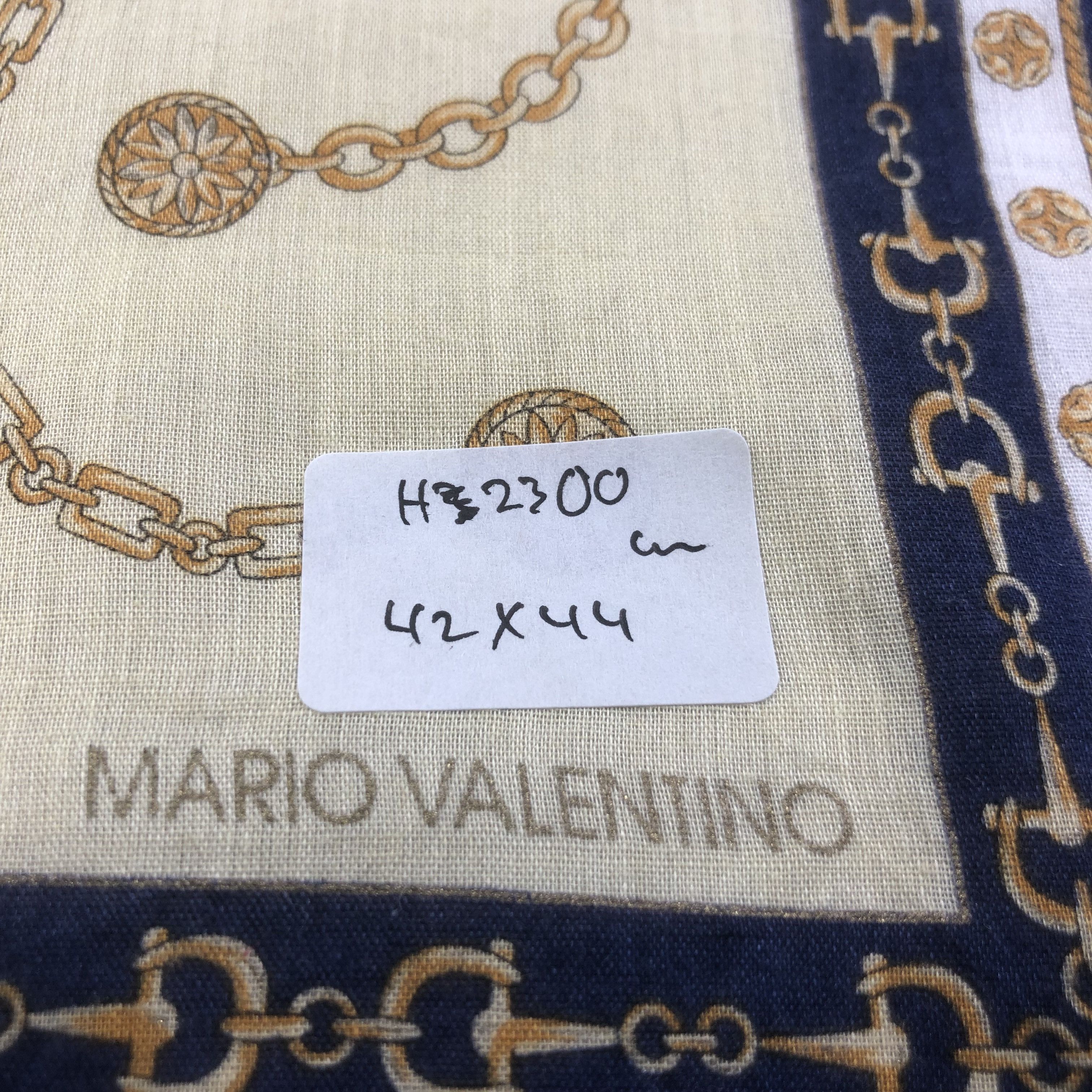 Mario Valentino × Vintage Mario Valentino Handkerchief Neckerchief Bandana H2300 Size ONE SIZE - 7 Thumbnail