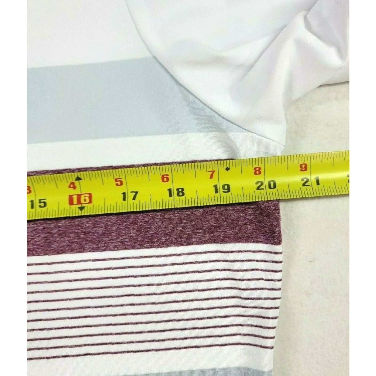 Adidas Adidas Polo Shirt Women Large White Striped Short Sleeve 1/4 Button Logo Embroidered Jersey Polyester Size L / US 10 / IT 46 - 7 Thumbnail