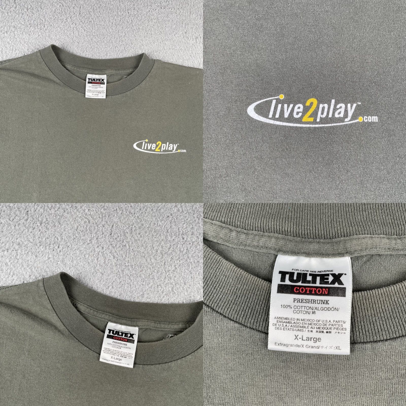 Tultex VINTAGE Tultex Shirt XL Green Skier Graphic Mountain Y2K Live2Play.com 90s Mens Size US XL / EU 56 / 4 - 8 Thumbnail