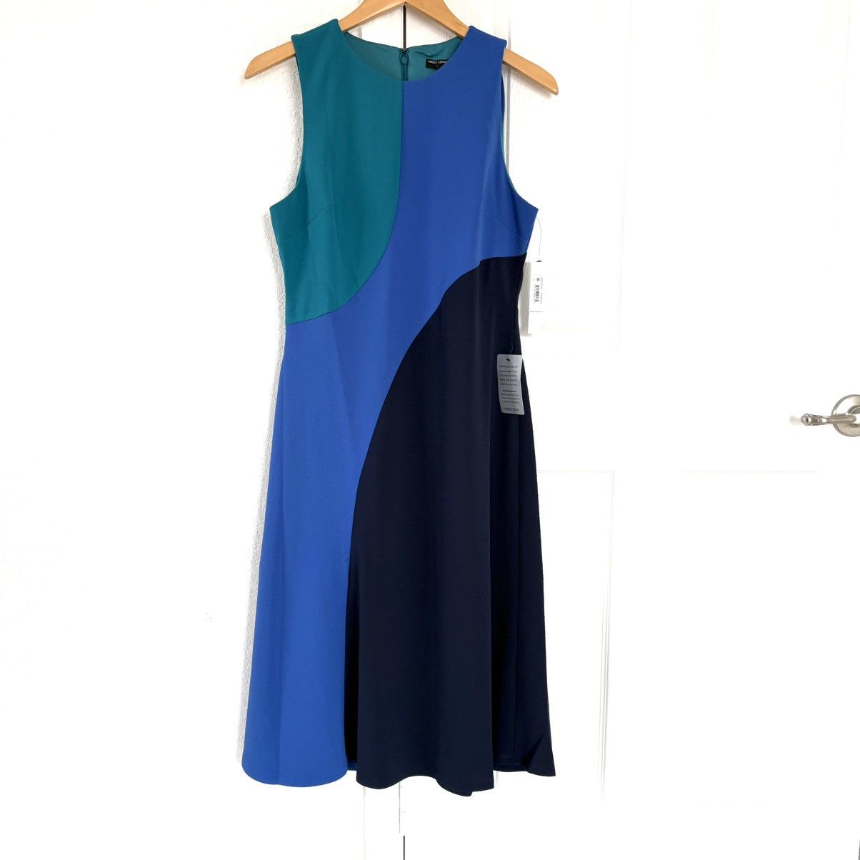 MAGGY LONDON Colorblock Midi Dress Size S / US 4 / IT 40 - 1 Thumbnail