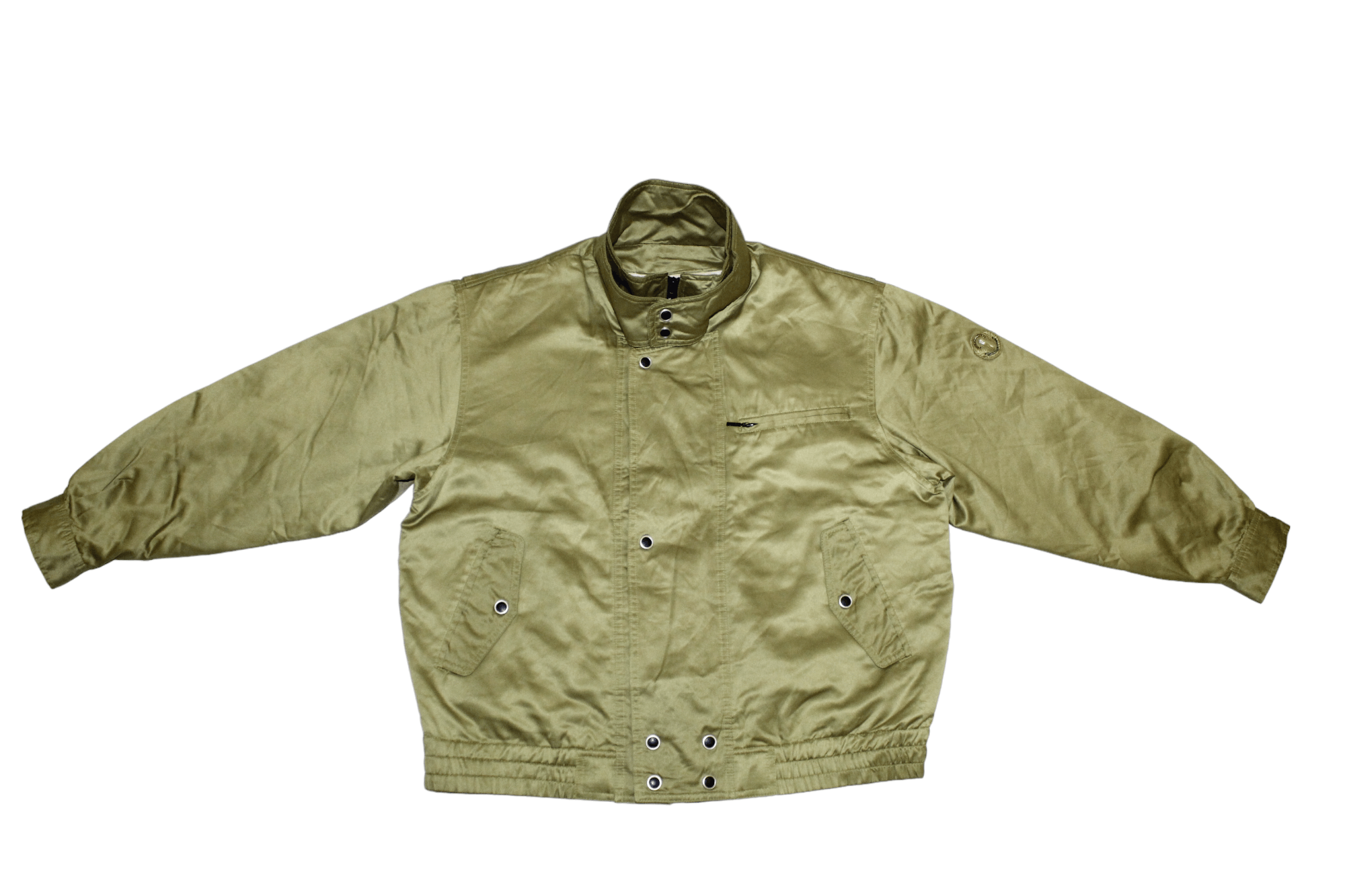Japanese Brand VTG💥 GULK SPORTS Sheepskin removable lining satin jacket Size US L / EU 52-54 / 3 - 5 Thumbnail