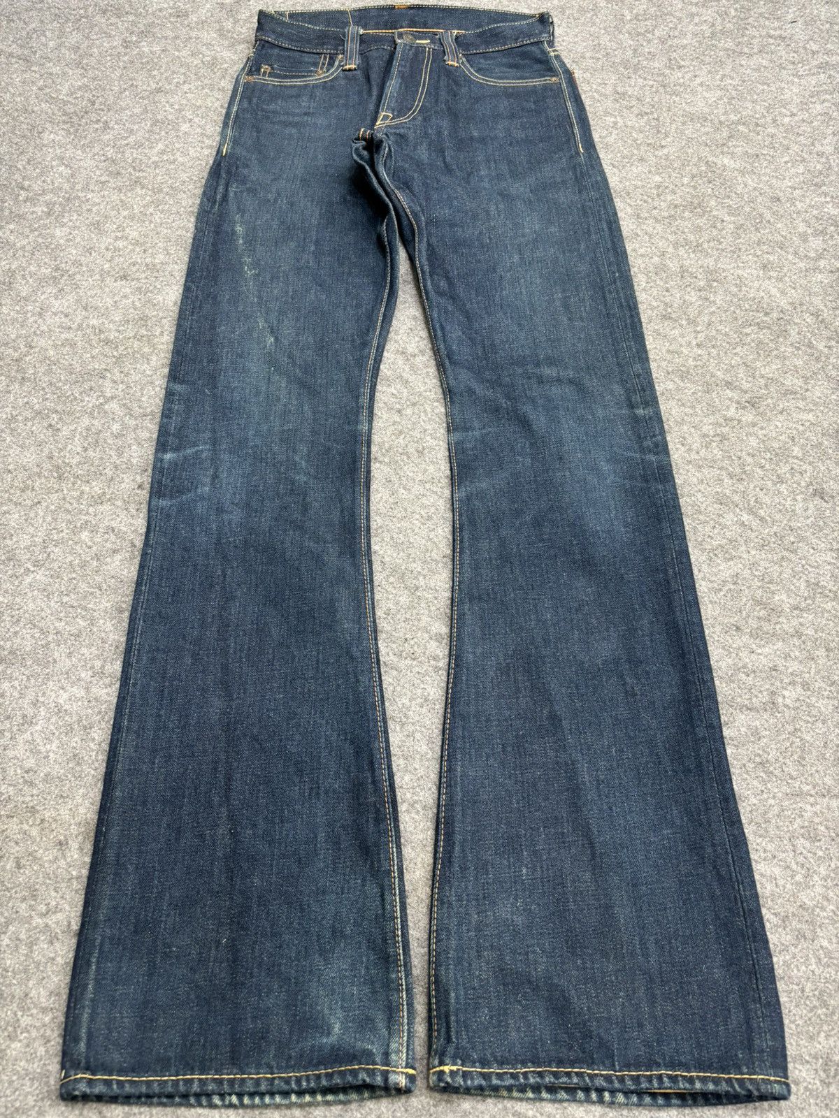 Jelado 💥Sturdy Flare💥Archival Jelado Japan Flare Biker Denim F603 Size US 27 - 11 Thumbnail