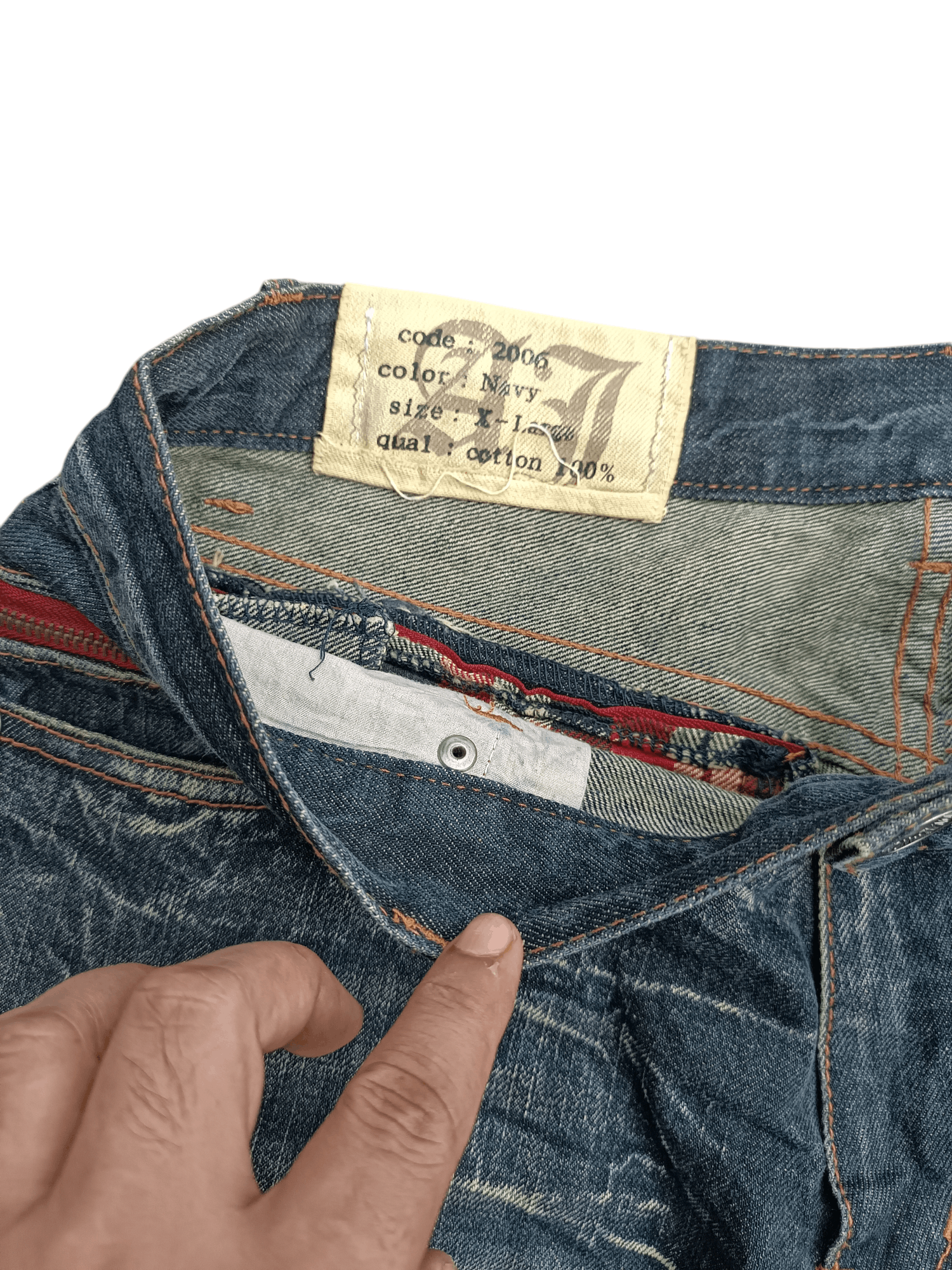 PPFM × Tornado Mart VINTAGE 🔥 Japanese Brand Antful Distressed Whiskers Jeans Size US 33 - 15 Thumbnail