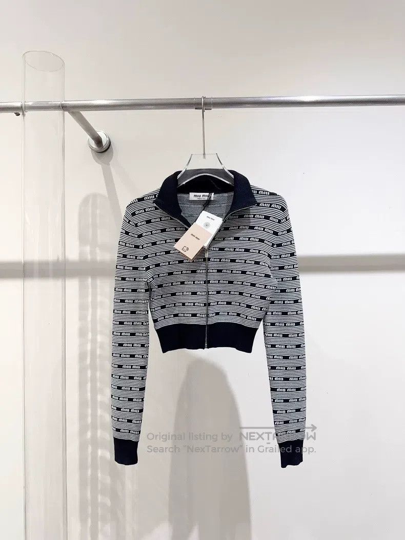 Miu Miu 38 Full logo cardigan