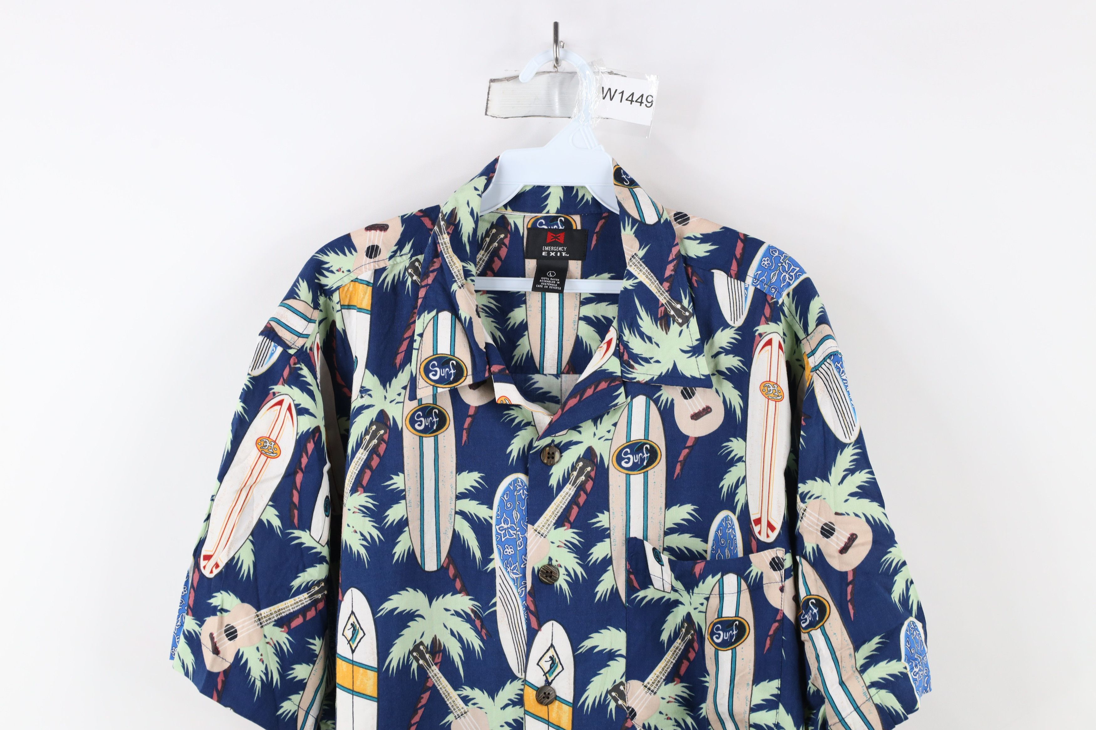 Vintage Vintage 90s Y2K Streetwear All Over Print Hawaiian Shirt Size US L / EU 52-54 / 3 - 2 Thumbnail