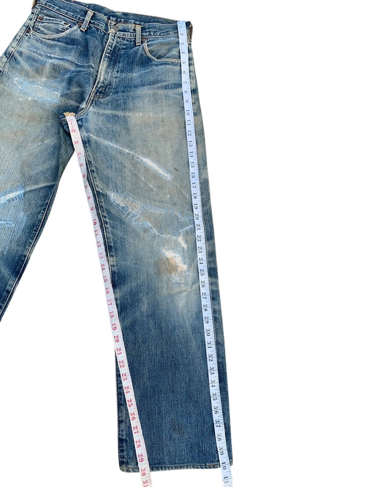 Levi's VINTAGE LEVIS 504Z BIG E TRASHER SELVEDGE DISTRESSED DENIM Size US 30 / EU 46 - 23 Thumbnail