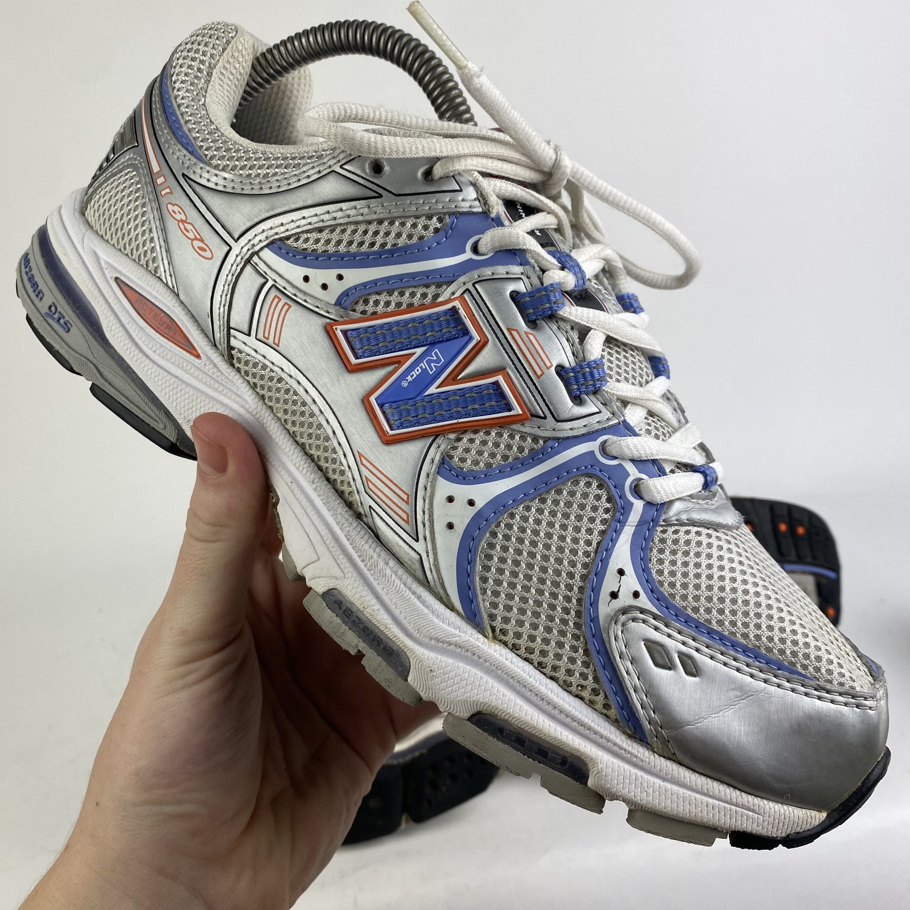 image of New Balance 850 Vintage Running Shoes White Metallic, Men's