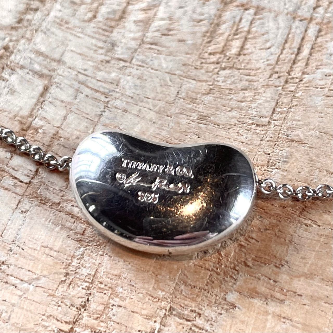 Tiffany & Co. Tiffany & Co Silver Elsa Peretti Large Bean Chain Necklace Size ONE SIZE - 2 Thumbnail