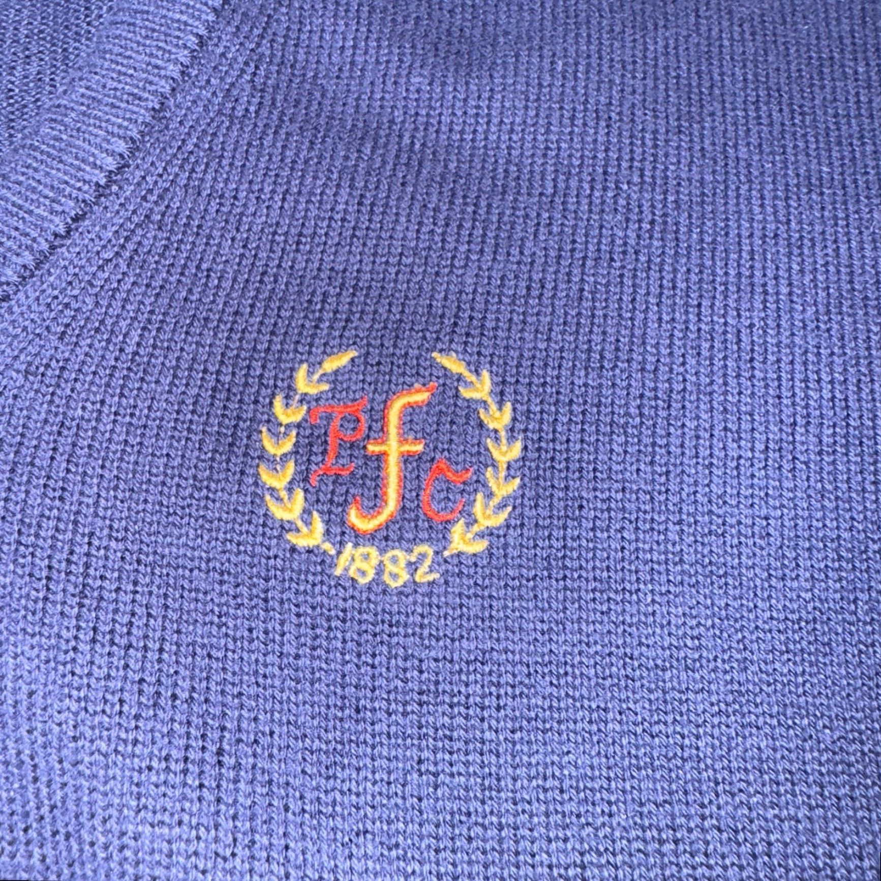 Vintage VINTAGE Pittsburgh Field Club V-Neck Sweater Mens XL USA Blue Pickering Golf PFC Pullover Knits Size US XL / EU 56 / 4 - 2 Thumbnail
