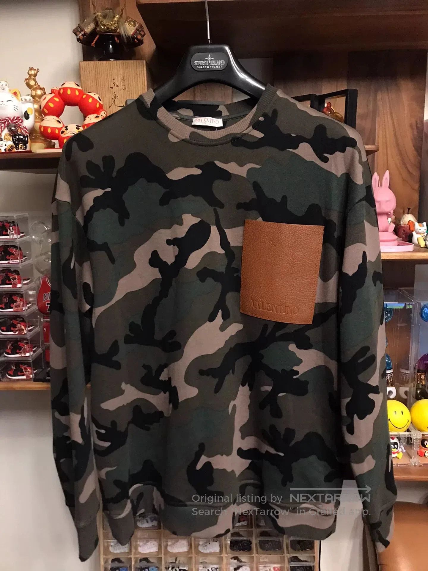 Valentino Valentino Camouflage Leather Pocket Sweatshirt. Size US S / EU 44-46 / 1 - 1 Thumbnail