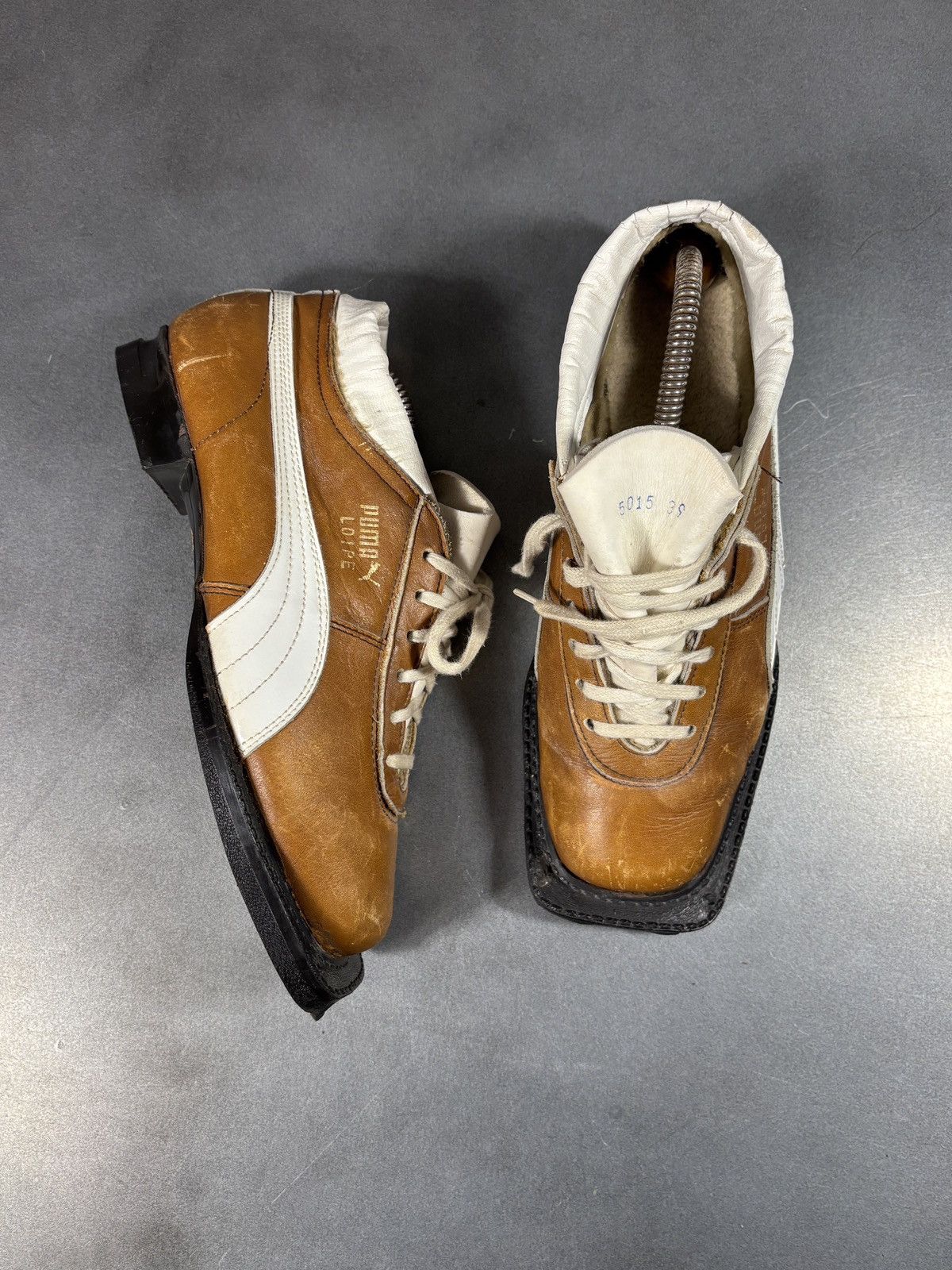 Puma 1970s Puma Loipe Boots Cross Country Ski Vintage Leather Size US 9 / IT 39 - 1 Thumbnail