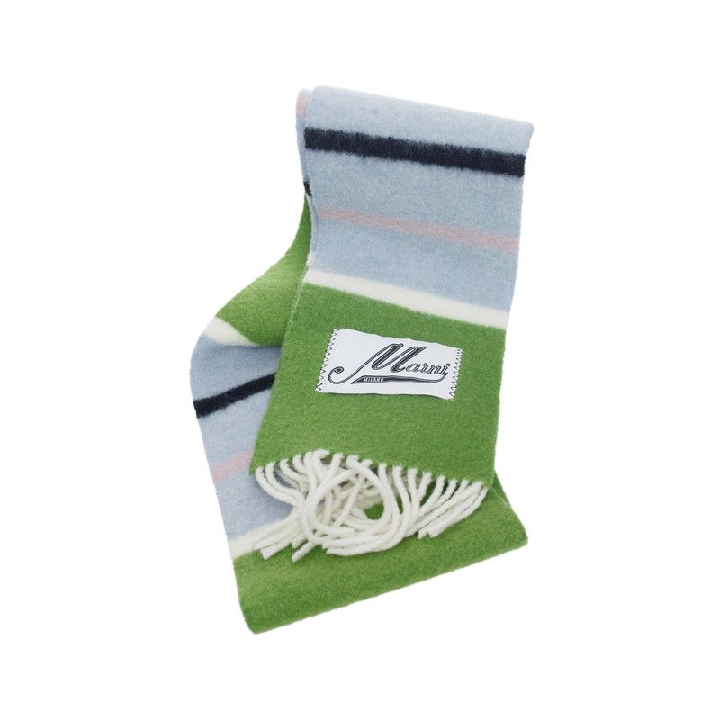 Marni o1f1d3z1125 Size: OS / Wool Striped Scarf in Multicolor Size ONE SIZE - 3 Thumbnail