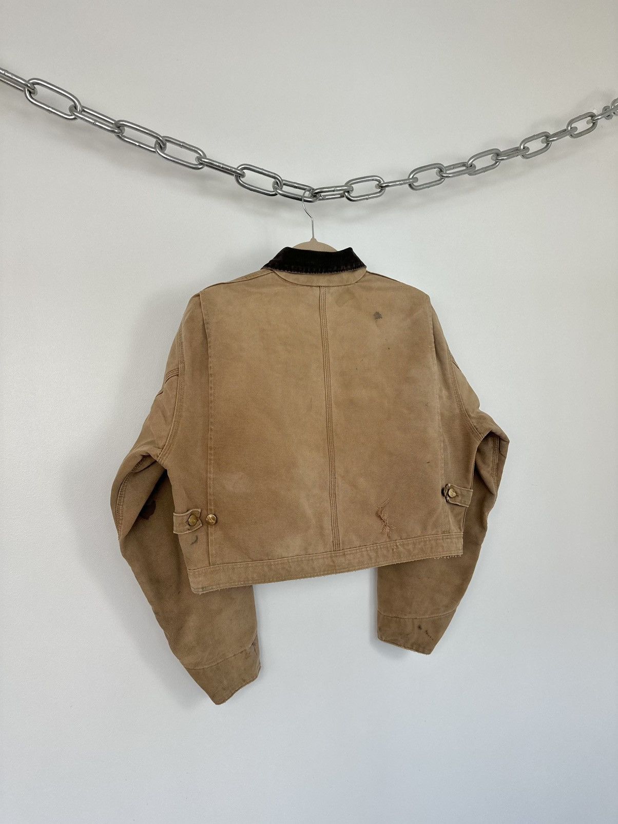 Carhartt Vintage 80s Carhartt USA Cropped Boxy Distressed Rare Jacket Size US S / EU 44-46 / 1 - 12 Thumbnail