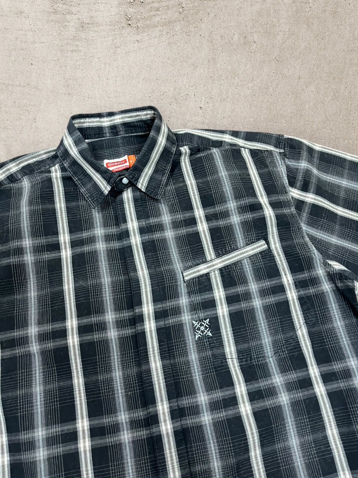 Japanese Brand × Oxbow × Vintage Vintage OXBOW Skate Surf Style Button Shirt y2k Logo M Size US M / EU 48-50 / 2 - 2 Thumbnail