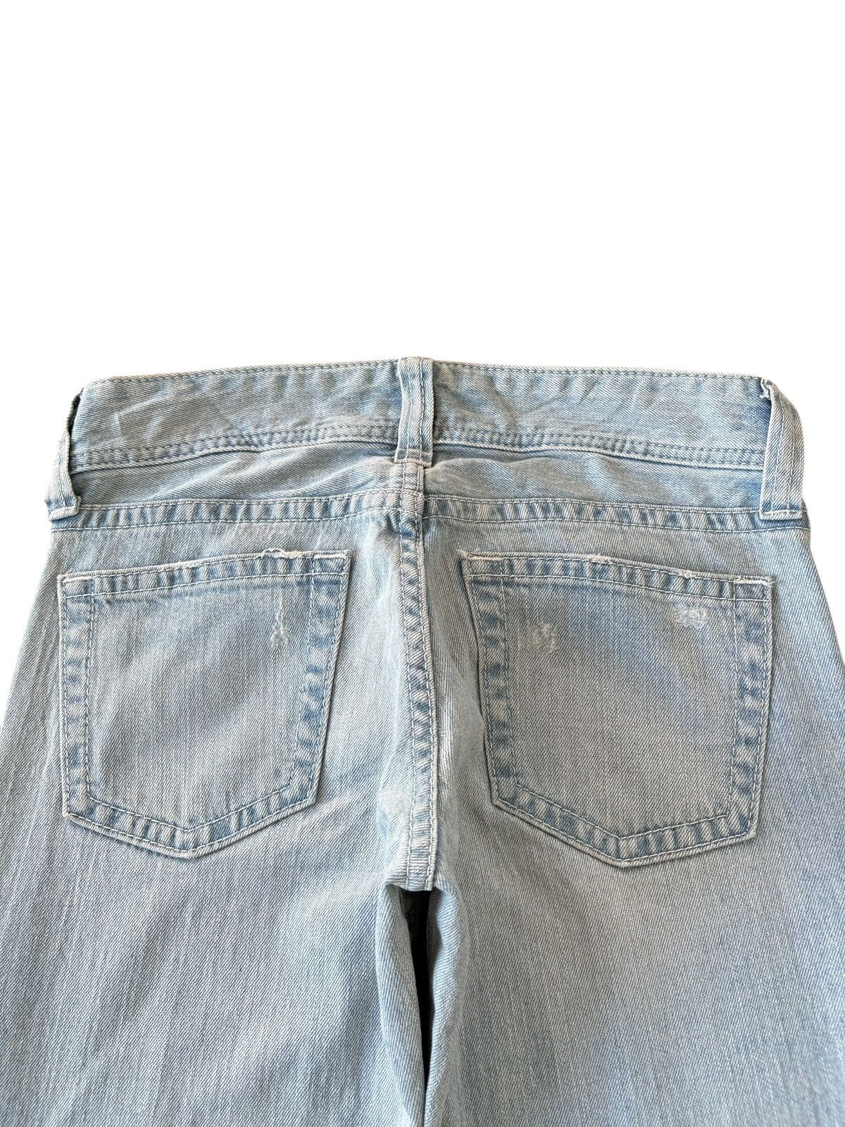 Uniqlo Vintage Japanese Uniqlo Faded Wash Distressed Flare Jeans Size 31" - 4 Thumbnail