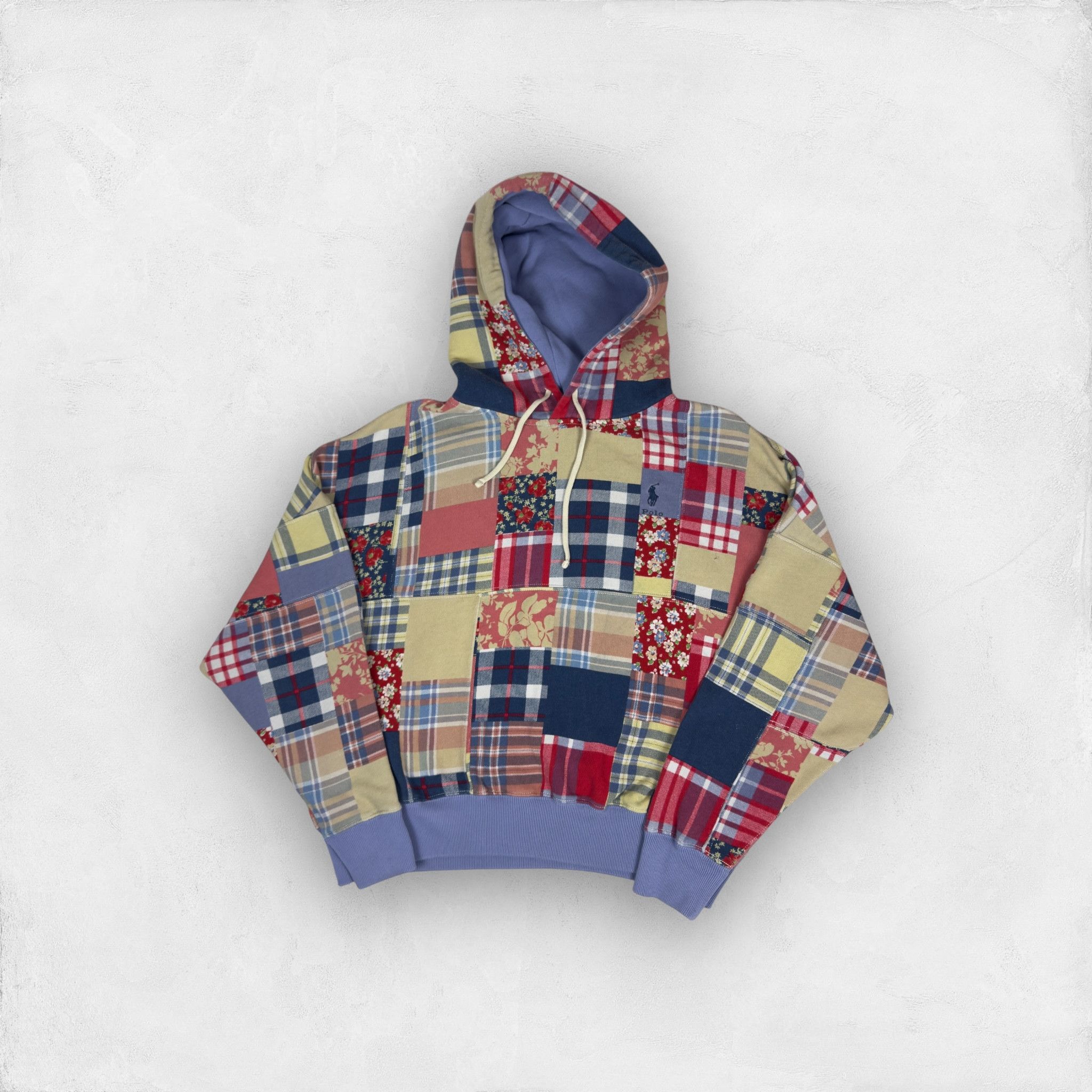 Polo Ralph Lauren Polo Ralph Lauren Women Multicolor Patchwork Fleece Hoodie S Size S / US 4 / IT 40 - 1 Thumbnail