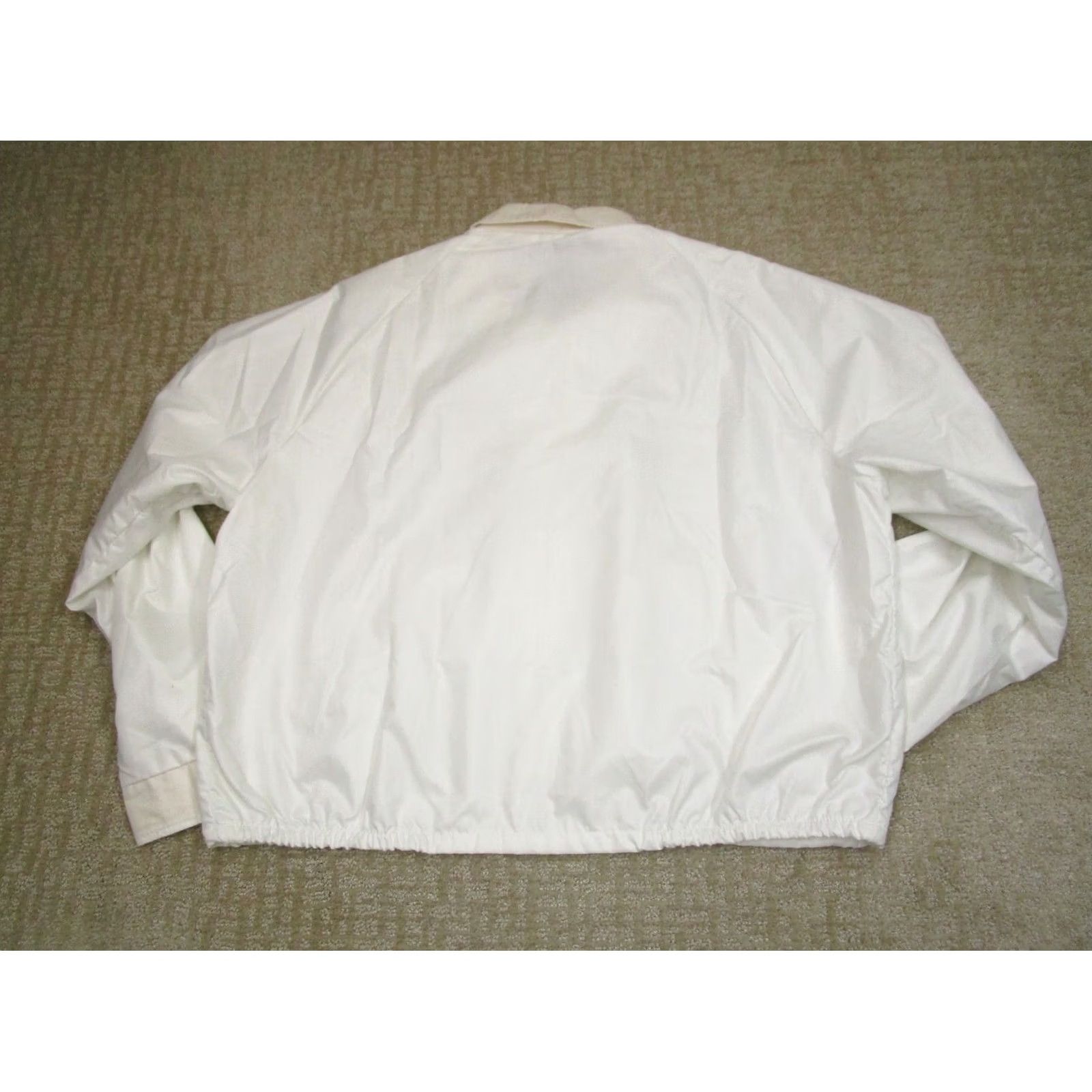 John Deere VINTAGE John Deere Windbreaker Jacket Mens XL White USA 80s Windbreaker Logo Pockets All Seasons Full Zip Lightweight Size US XL / EU 56 / 4 - 4 Thumbnail