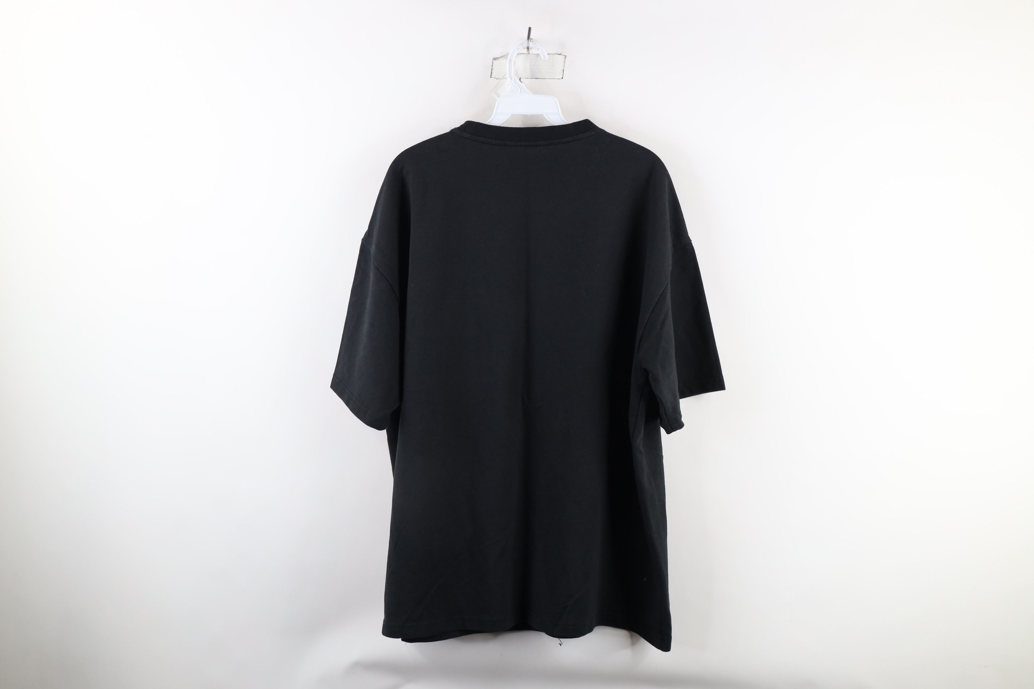 Vintage Vintage 90s Streetwear Baggy Fit Short Sleeve T-Shirt Black Size US XL / EU 56 / 4 - 5 Thumbnail