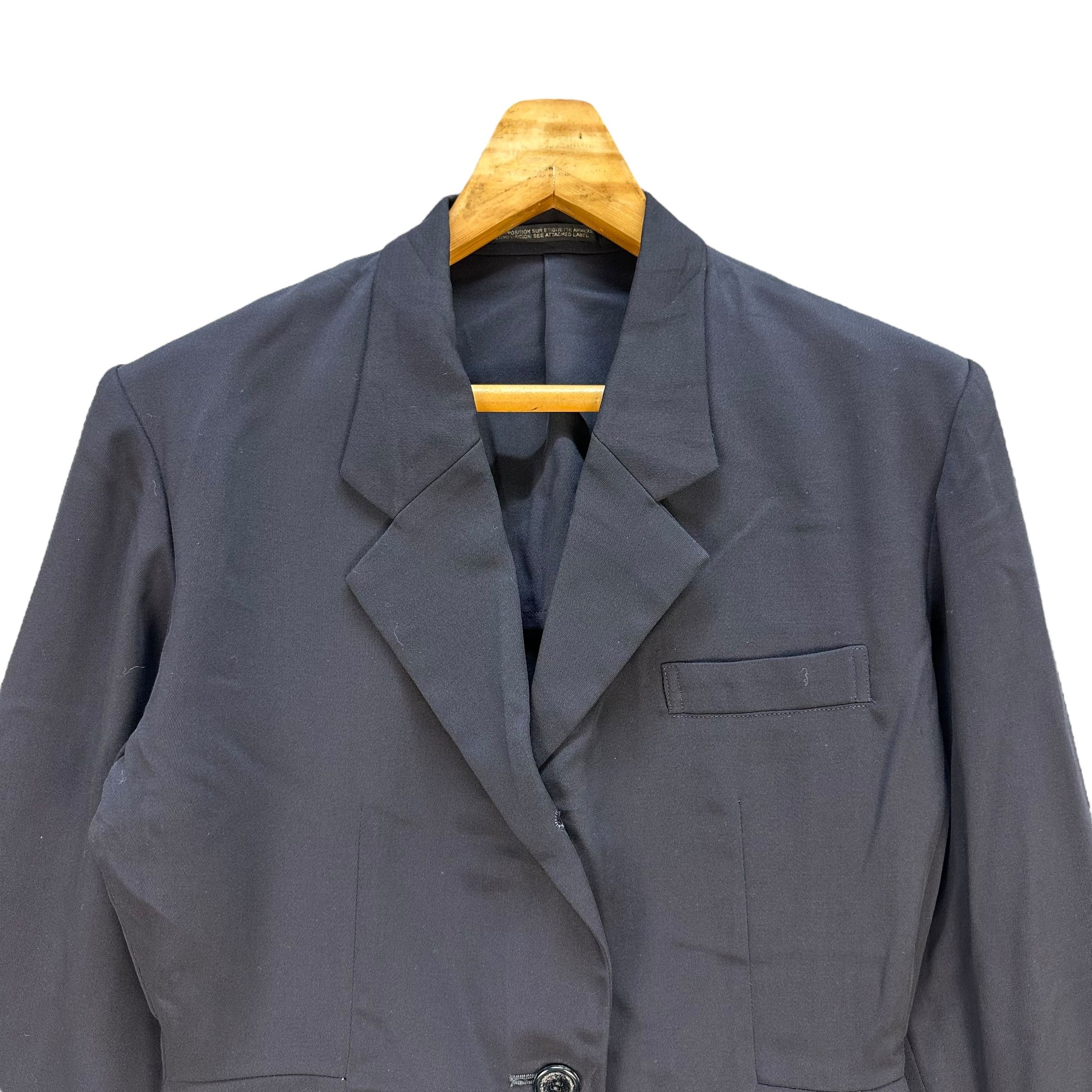 Yohji Yamamoto Vintage YOHJI YAMAMOTO Avant Garde Jacket #A75-1814 Size S / US 4 / IT 40 - 8 Thumbnail
