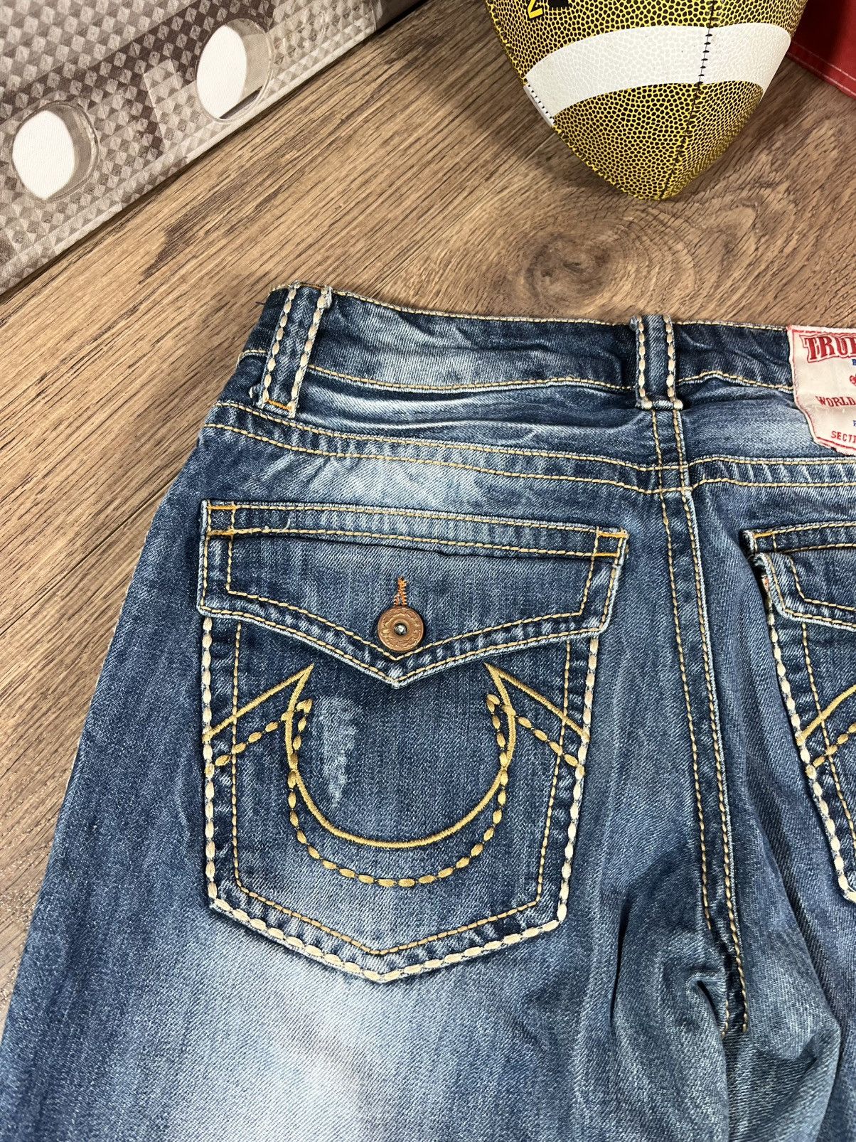 True Religion Vintage True Religion Rainbow Bobby Denim Pants Size US 31 - 14 Thumbnail
