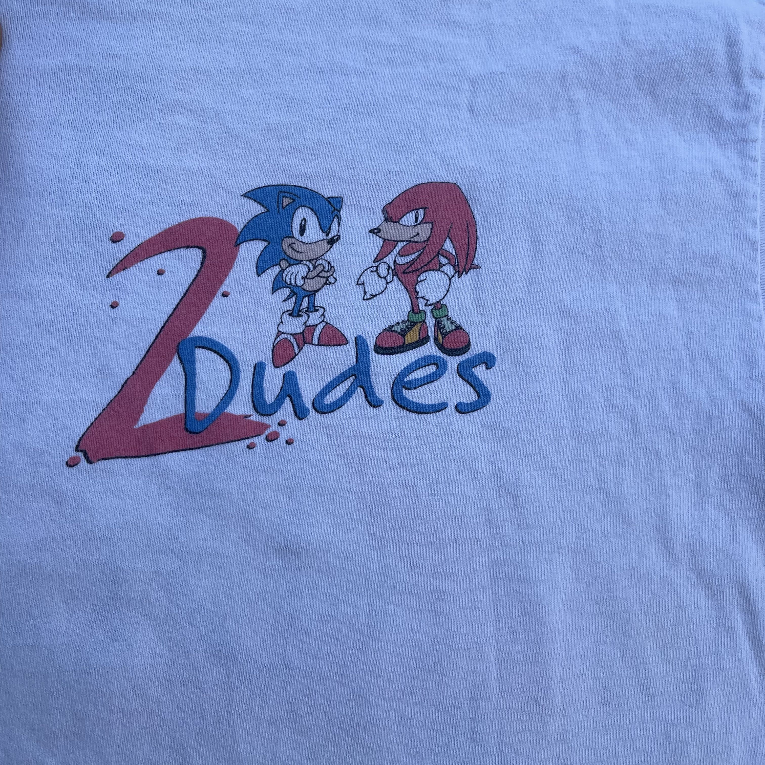 Vintage 1994 SEGA Sonic & Knucles 2 Dudes with Attitudes T-shirt Size US L / EU 52-54 / 3 - 7 Thumbnail