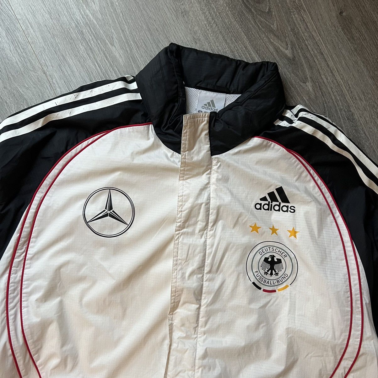 Vintage Vintage adidas Germany soccer jacket Mercedes Benz Size US M / EU 48-50 / 2 - 2 Thumbnail