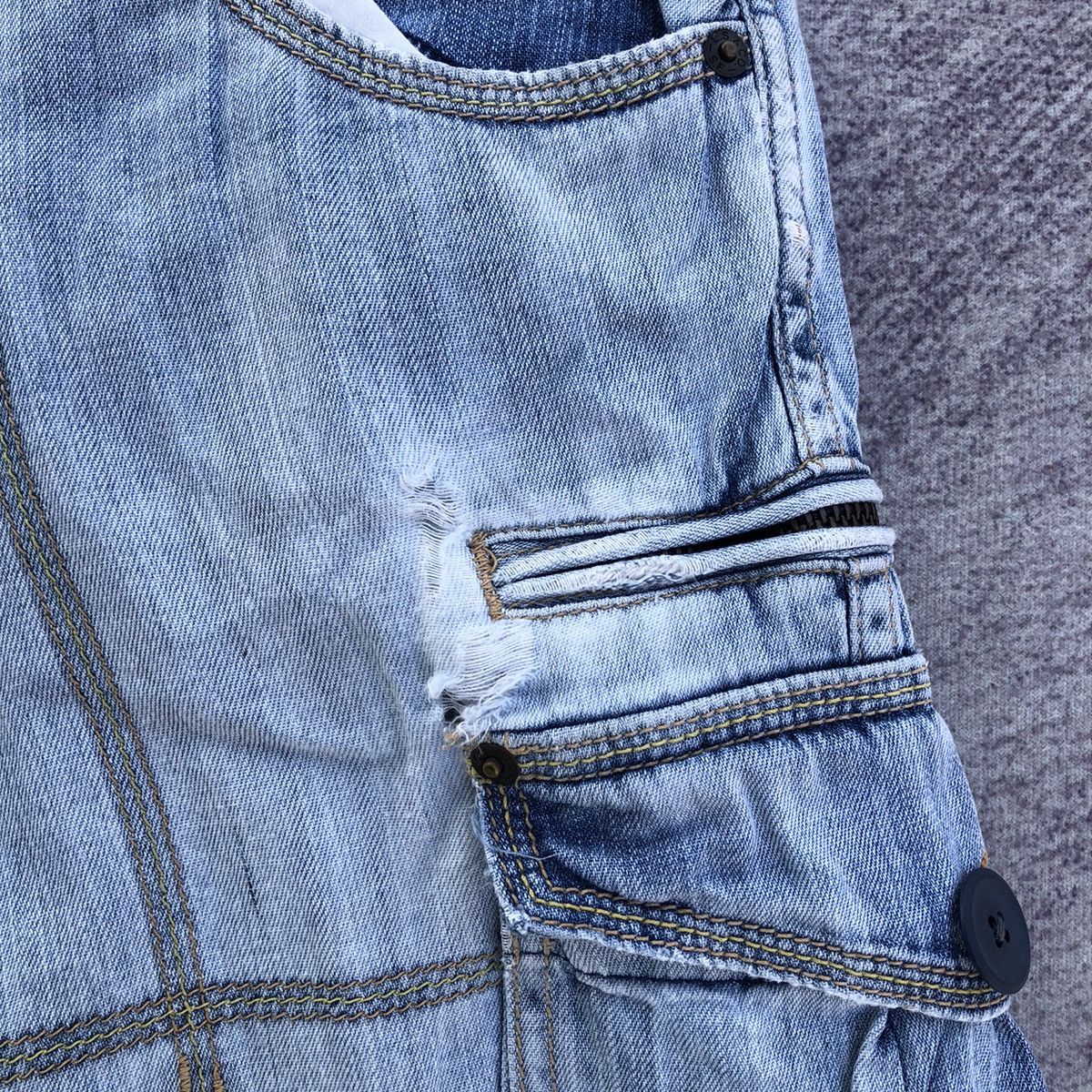 Jean Faded Cargo Denim Levis 502 Multipocket Tactical Pant Size US 30 / EU 46 - 5 Thumbnail