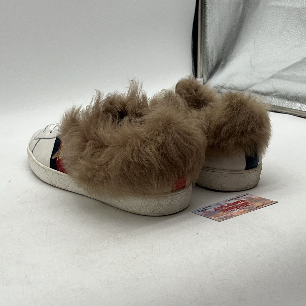 Gucci Gucci Ace Sneakers Fur Women Size US 13 / EU 46 - 4 Thumbnail
