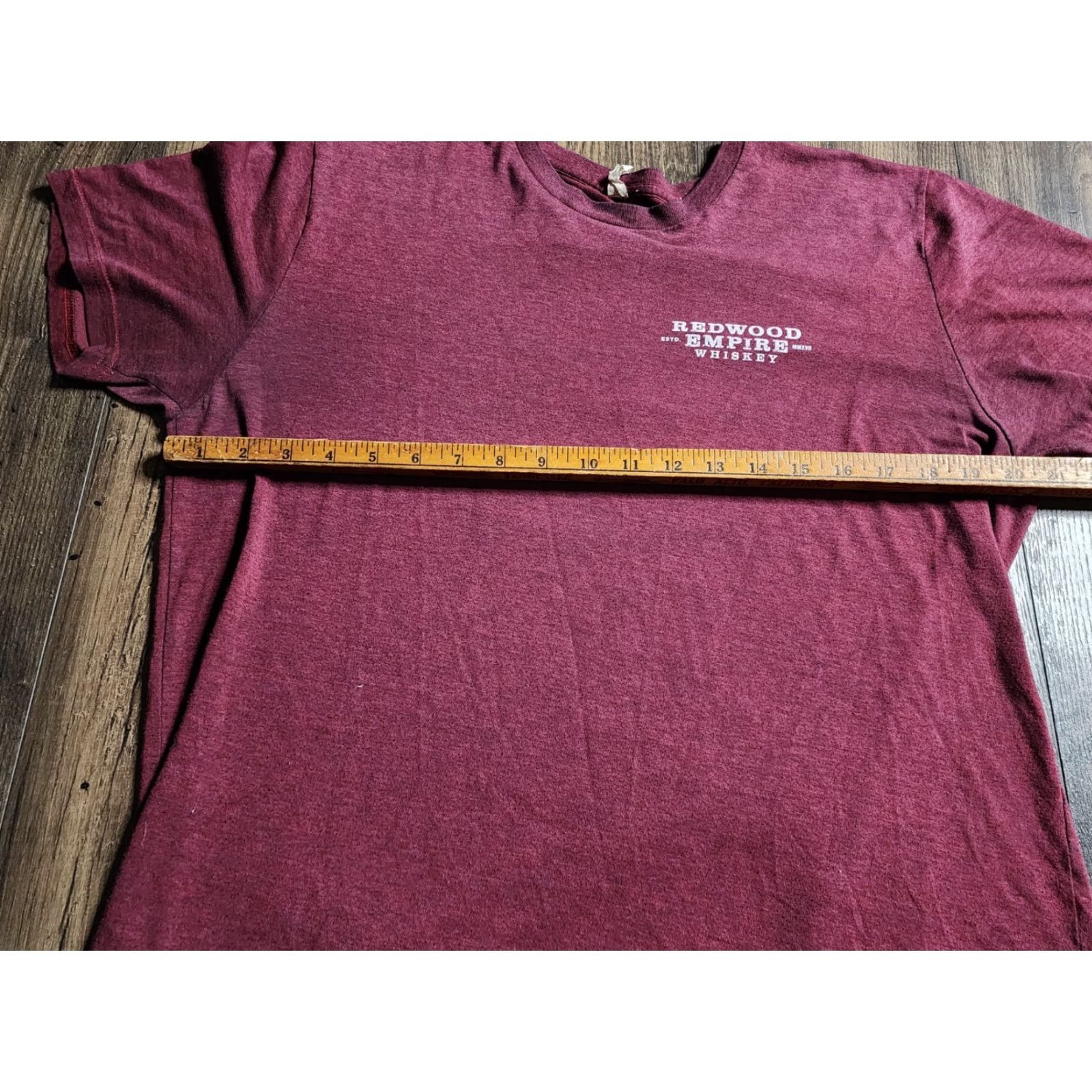 Doublet Mens L Whiskey T-Shirt Red Cotton Blend Double Sided Thrashed Pipe Dream NM NL Vintage: No Size US L / EU 52-54 / 3 - 2 Thumbnail