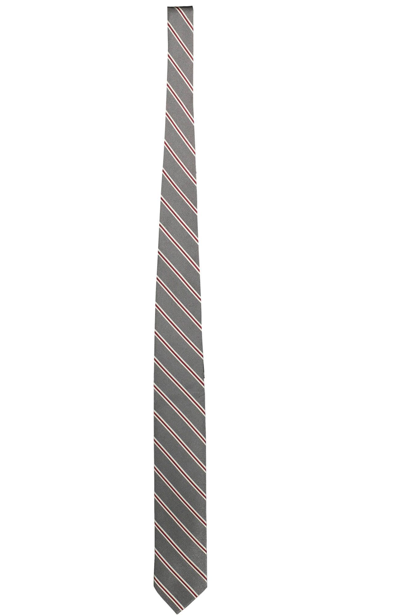 Gant Gray Silk Men Men's Tie Size ONE SIZE - 1 Thumbnail