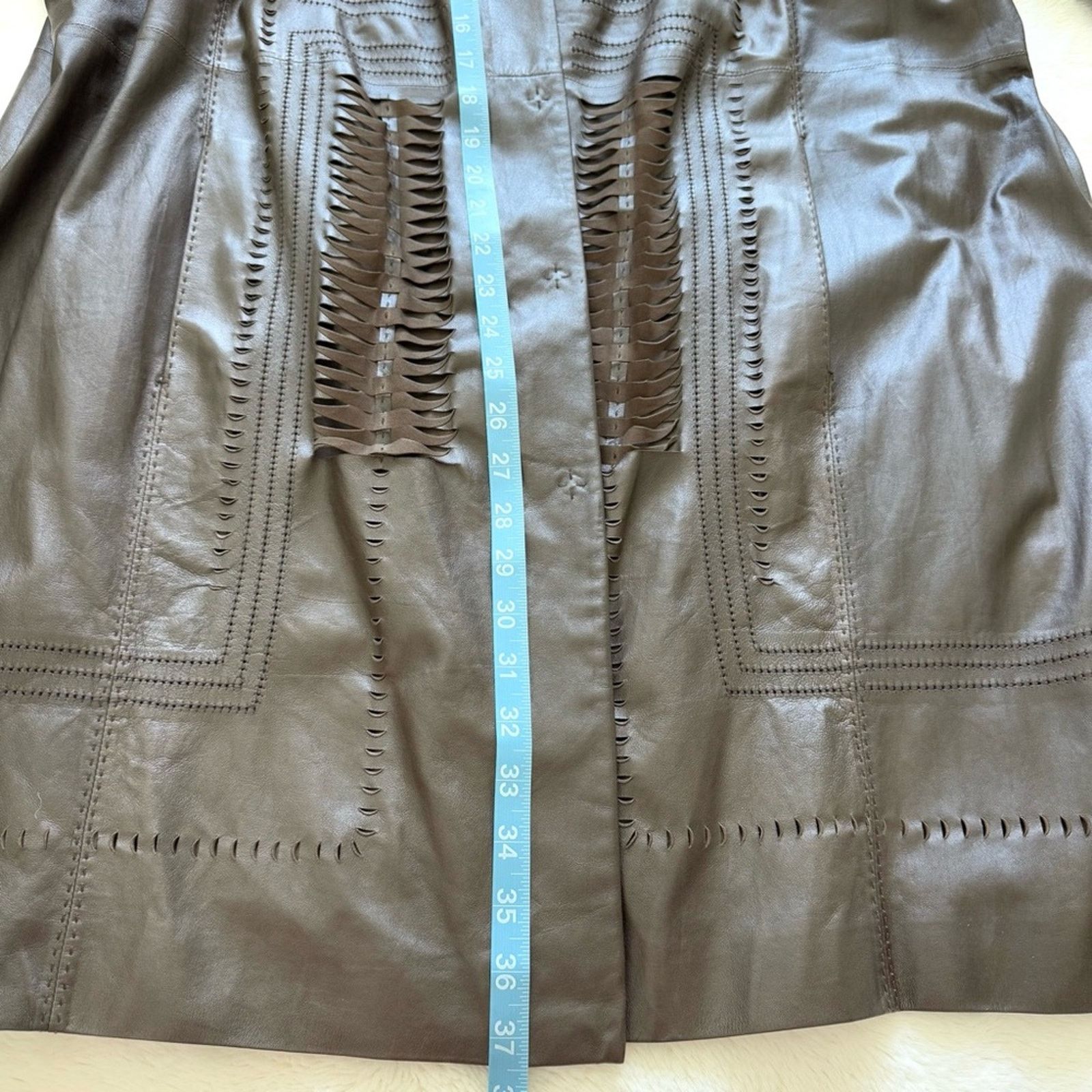 Elie Tahari Elie Tahari women leather coat size 3X Retail 1950$ Size 4XL / US 24-26 - 11 Thumbnail