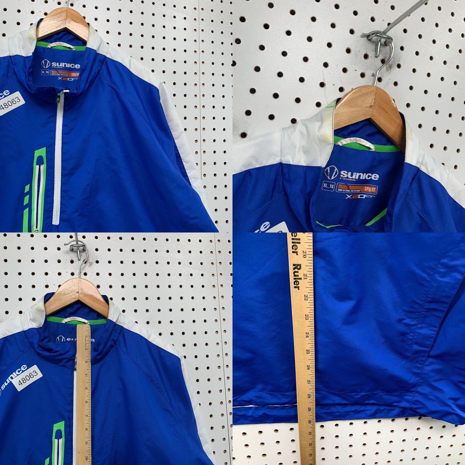 Vintage Sunice Golf Windbreaker Jacket Mens XL Blue Lightweight 1/2 Zip Pullover Windbreaker Jacket Size US XL / EU 56 / 4 - 8 Thumbnail